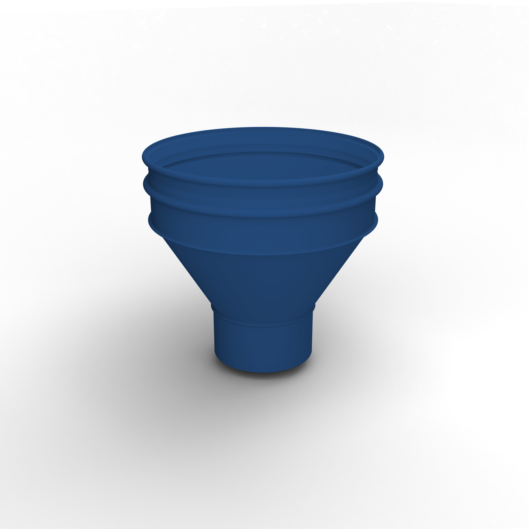 Воронка водосточная ф130х350мм (RAL 5005) водосборная, c порошковым покрытием