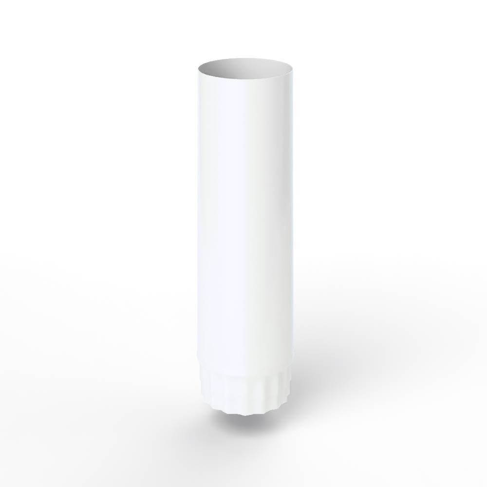 Труба водосточная оцинкованная порошок ф110х1250мм RAL 9003