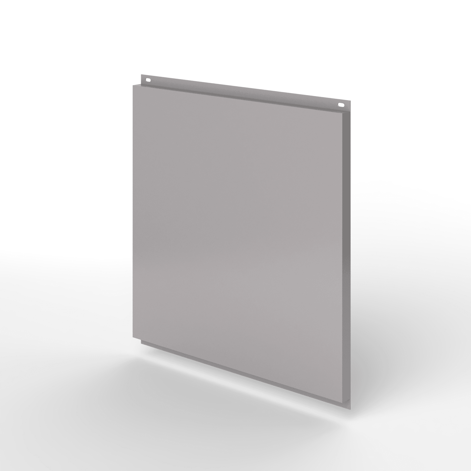 Фасадная металлокассета открытого типа оцинкованная с порошковым покрытием 1мм RAL 7036