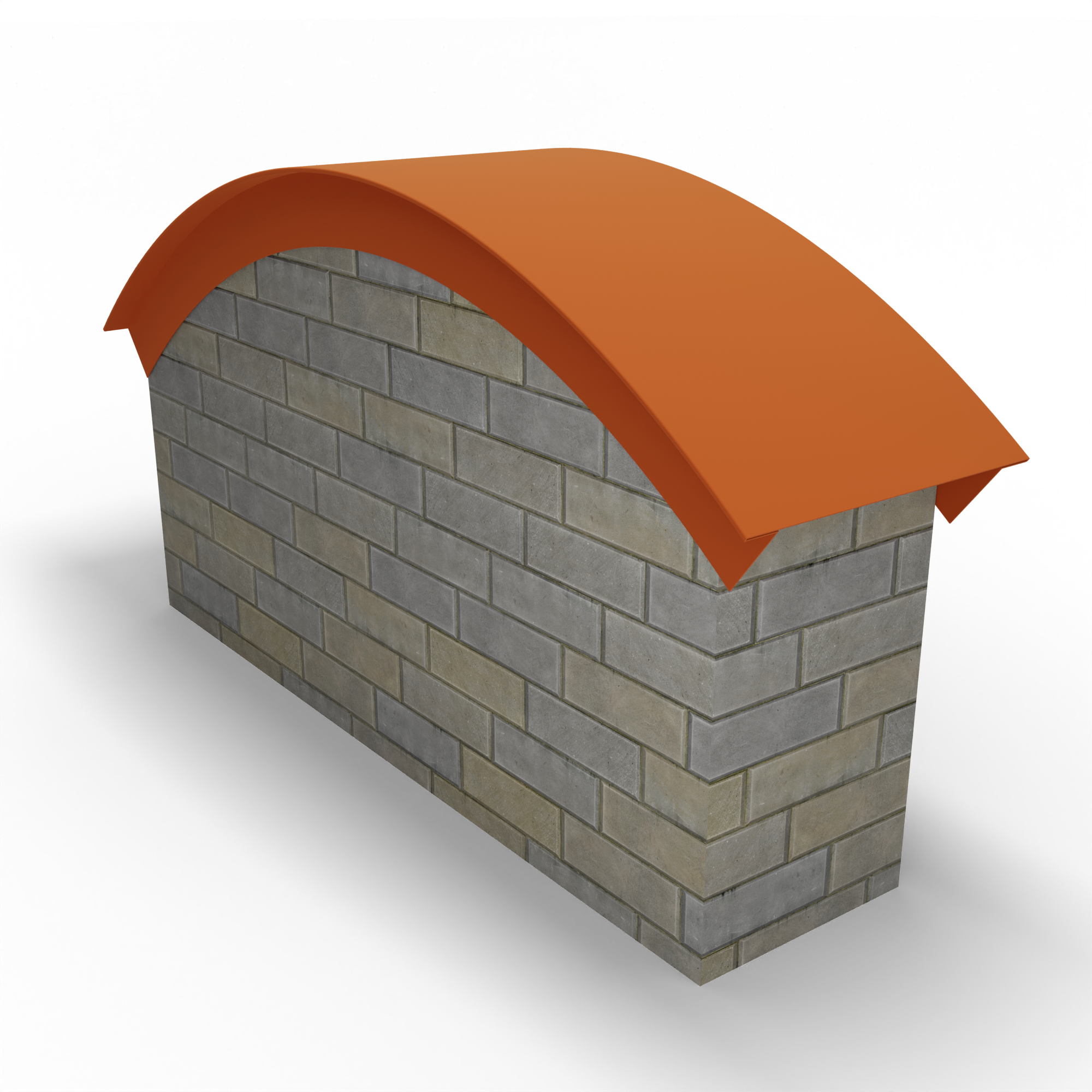 Парапет радиусный 0,5 мм (RAL 2010) полиэстер