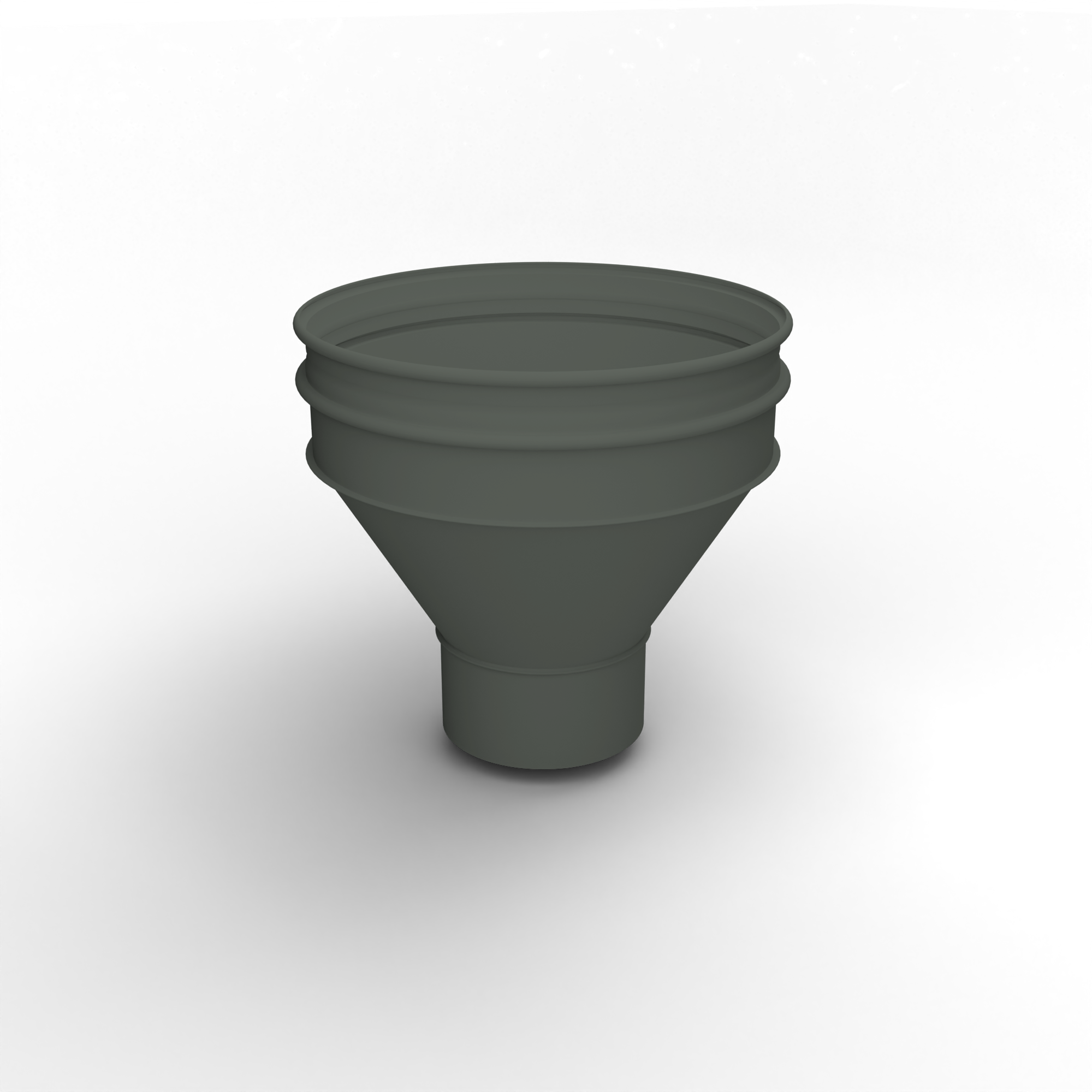 Воронка водосточная ф106х350мм (RAL 7009) водосборная, c порошковым покрытием