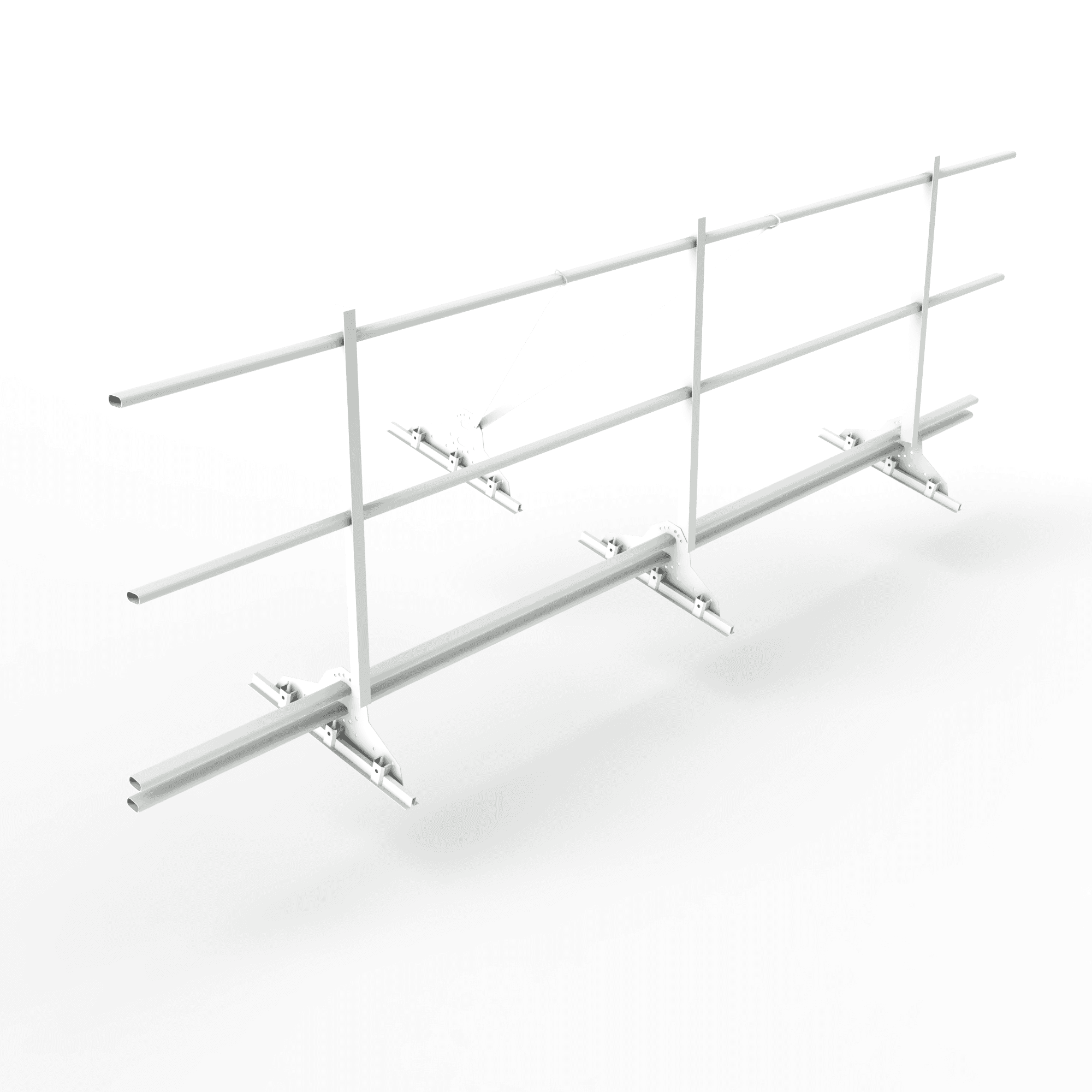 Ограждение кровельное функция снегозадержатель фальц 3000мм 1200-25-1-2-3 холоднокатанная сталь с порошковым покрытием RAL 9003