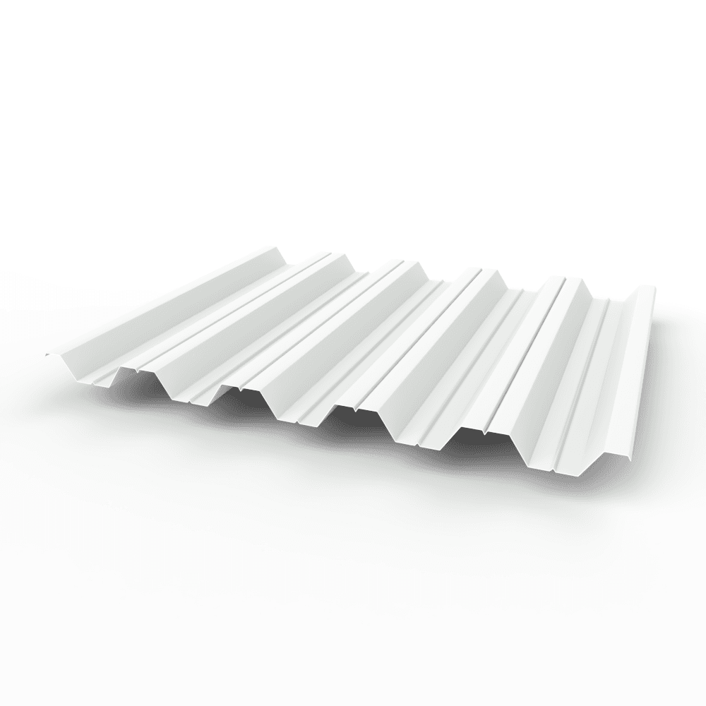 Профнастил НС35 0,5 RAL 9003 оцинкованный, с полимерным покрытием (полиэстер)