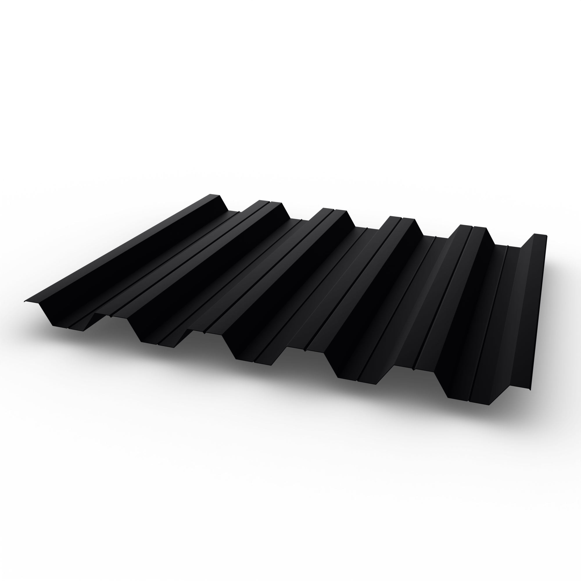 Профнастил НС35 - 0,7 - RAL 9005 оцинкованный, с полимерным покрытием (Полиэстер)