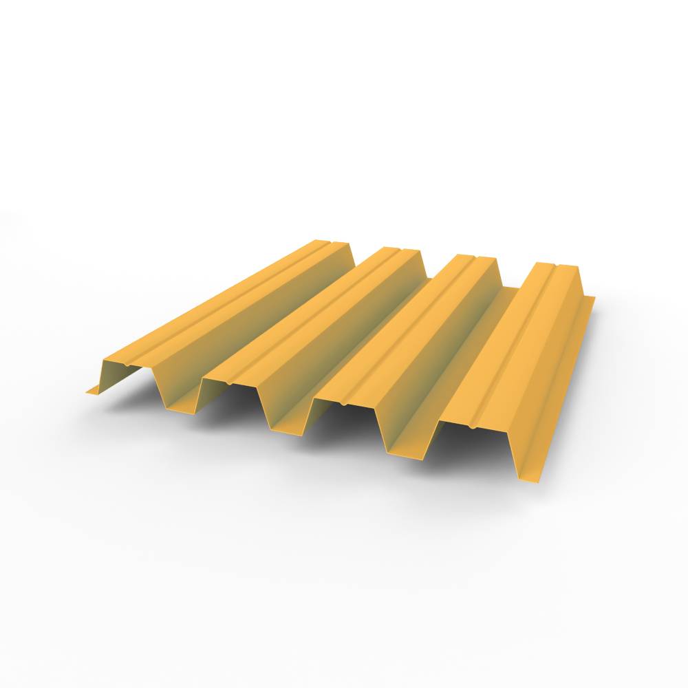 Профнастил Н57 оцинкованный 0,65х801мм (RAL 1017) с полимерным покрытием (полиэстер)