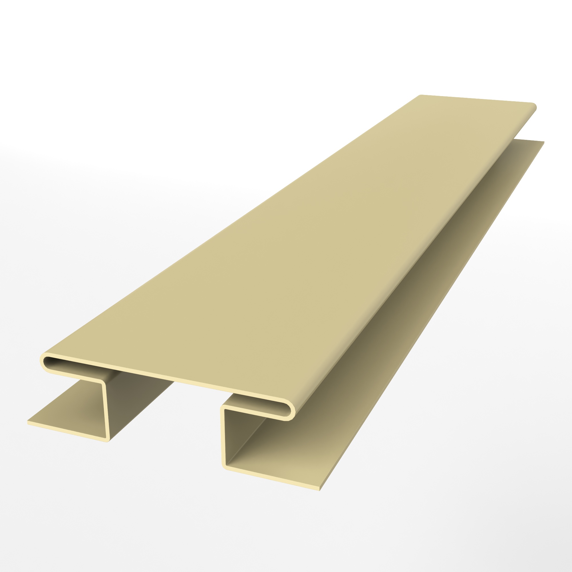 Планка h образная стыковочная сложная для металлосайдинга экобрус оцинкованная  с порошковым покрытием 0,45мм ширина менее 625 мм RAL 1014