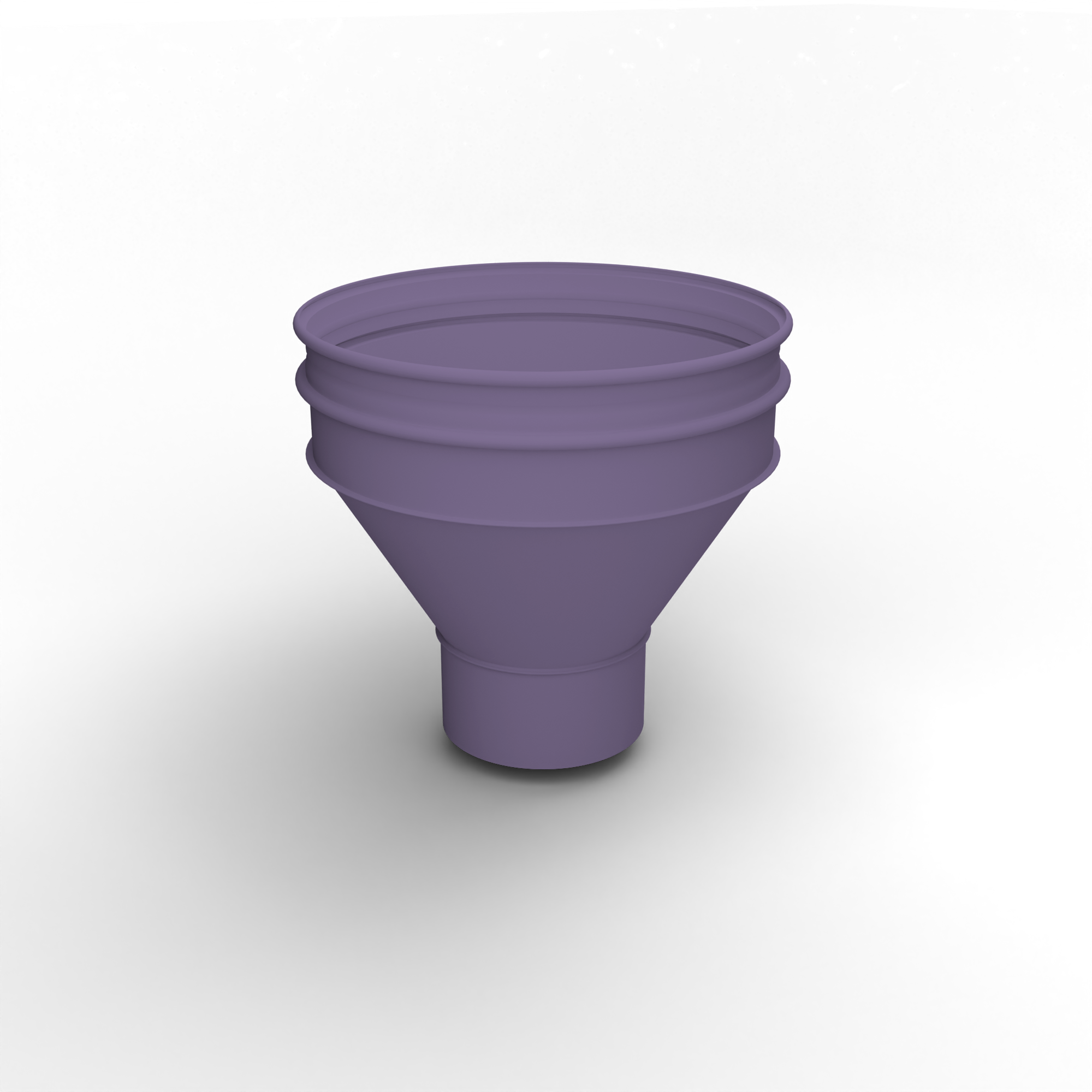 Воронка водосточная ф100х350мм (RAL 4011) водосборная, c порошковым покрытием