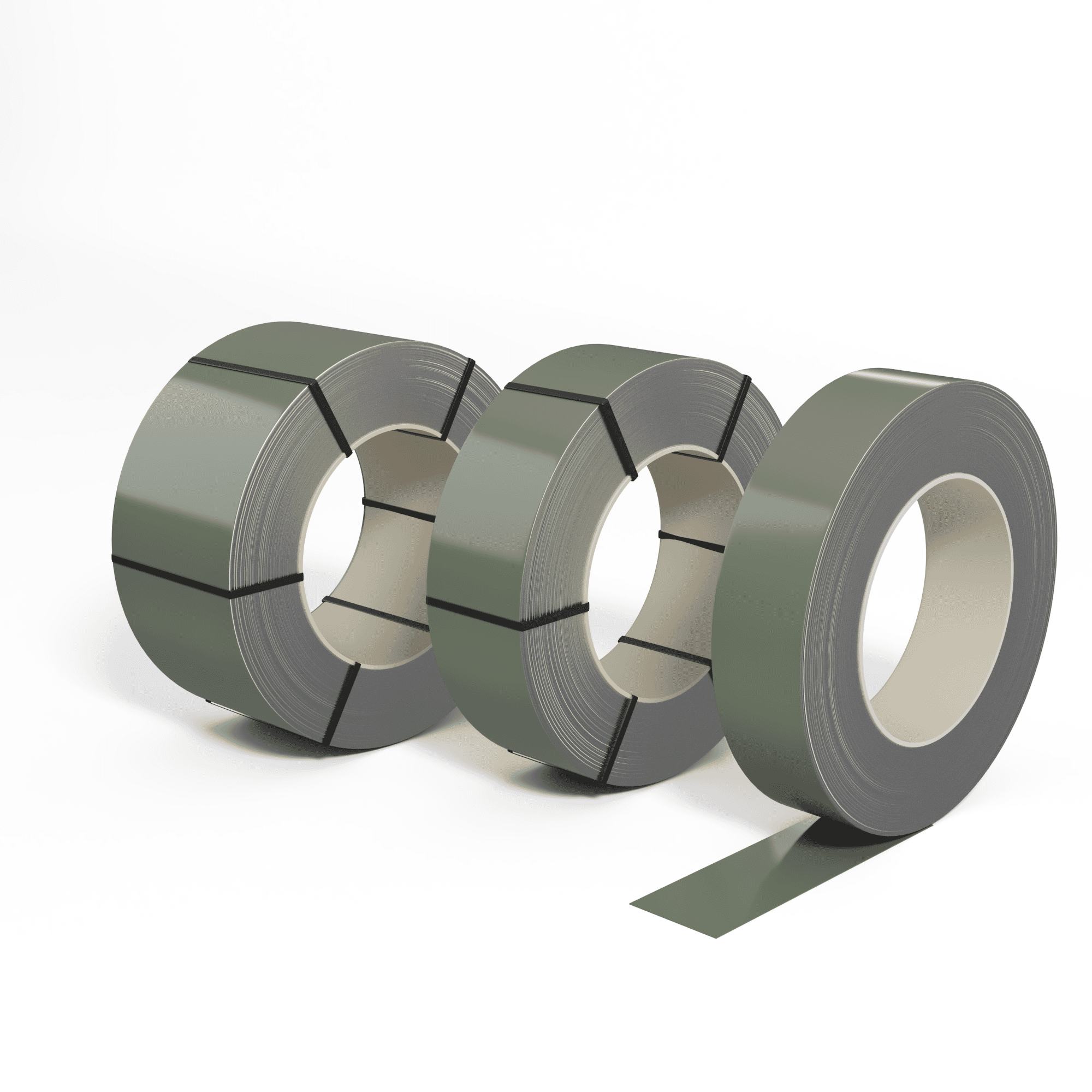 Лента оцинкованная (Штрипс) 0,7 мм (RAL 7033) с полимерным покрытием (полиэстер)