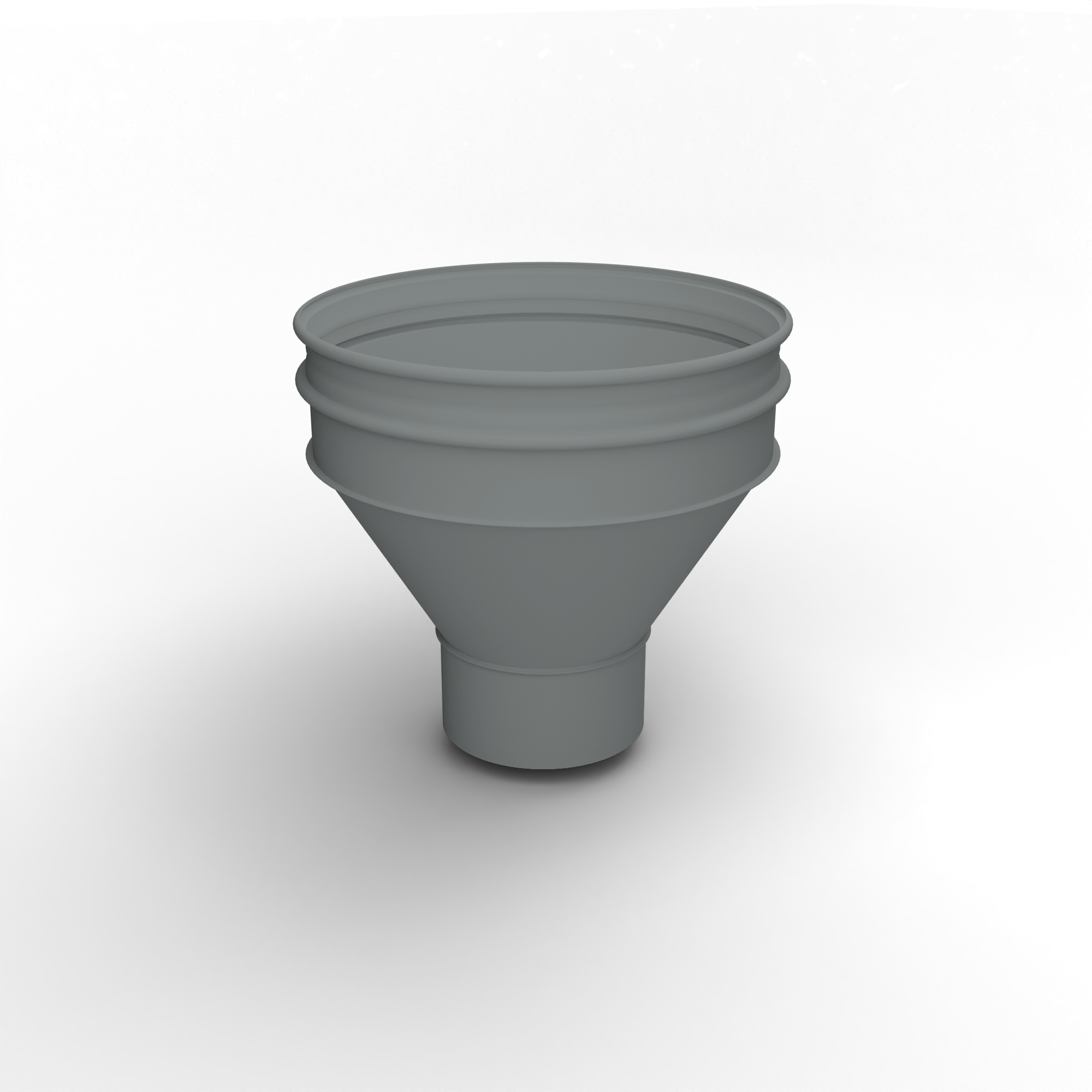 Воронка водосточная ф200х350мм (RAL 7042) водосборная, c порошковым покрытием