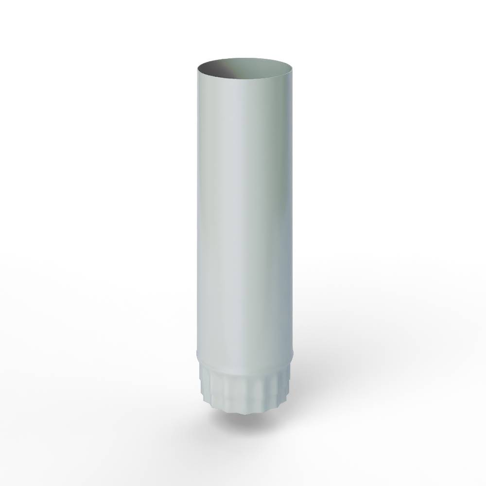 Труба водосточная оцинкованная порошок ф130х1250мм RAL 9018