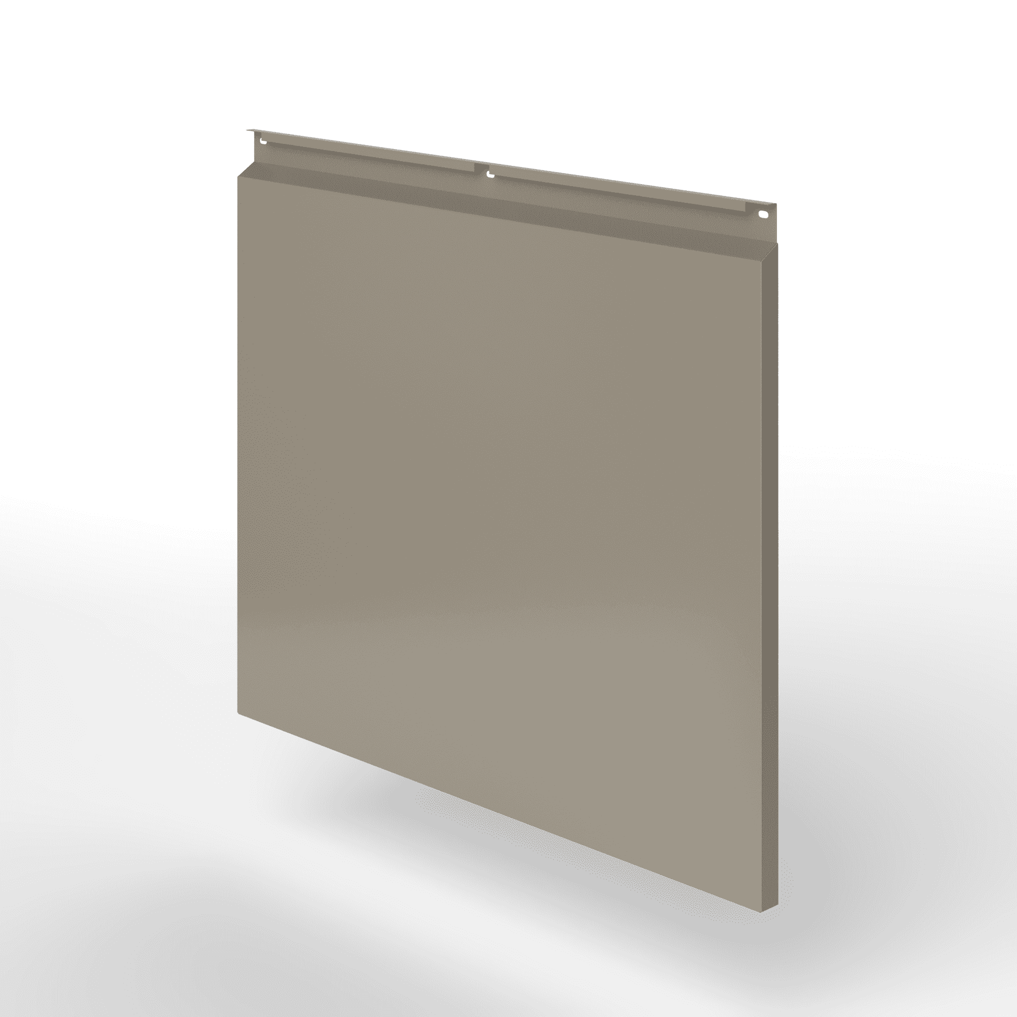 Фасадная металлокассета закрытого типа оцинкованная с порошковым покрытием 0,7x1165х550мм RAL 7048 Перламутровый мышино-серый