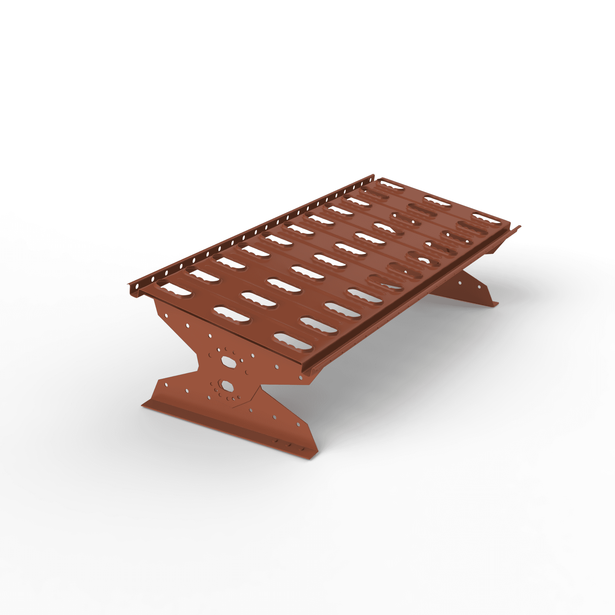 Мостик кровельный переходной универсальный 1230мм оцинкованная сталь с порошковым покрытием RAL 8004