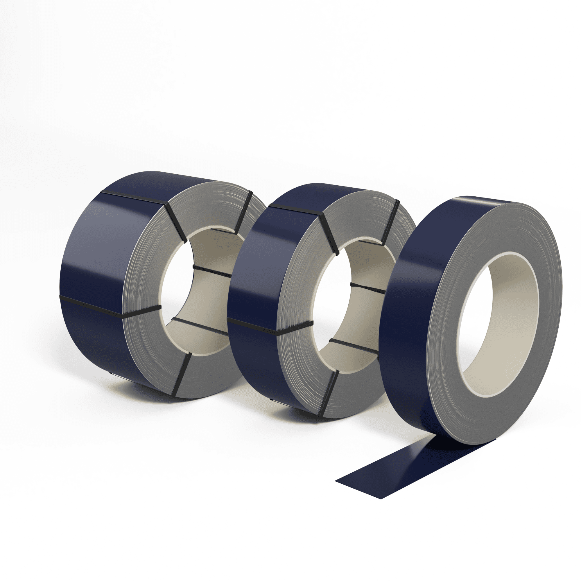 Лента оцинкованная (Штрипс) 0,8 мм (RAL 5013) с полимерным покрытием