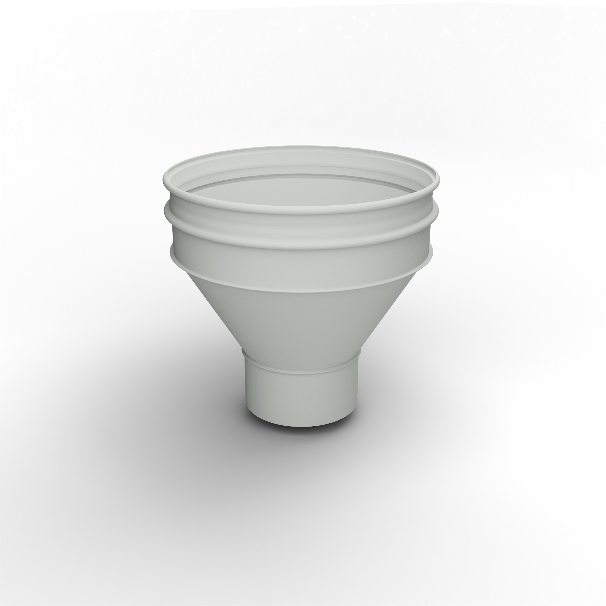 Воронка водосточная ф180х350мм (RAL 9016) водосборная, c порошковым покрытием