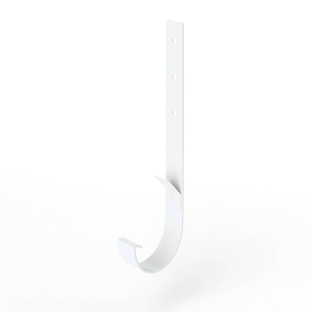 Крепление желоба водосточного короткое c порошковым покрытием ф220x350мм RAL 9003