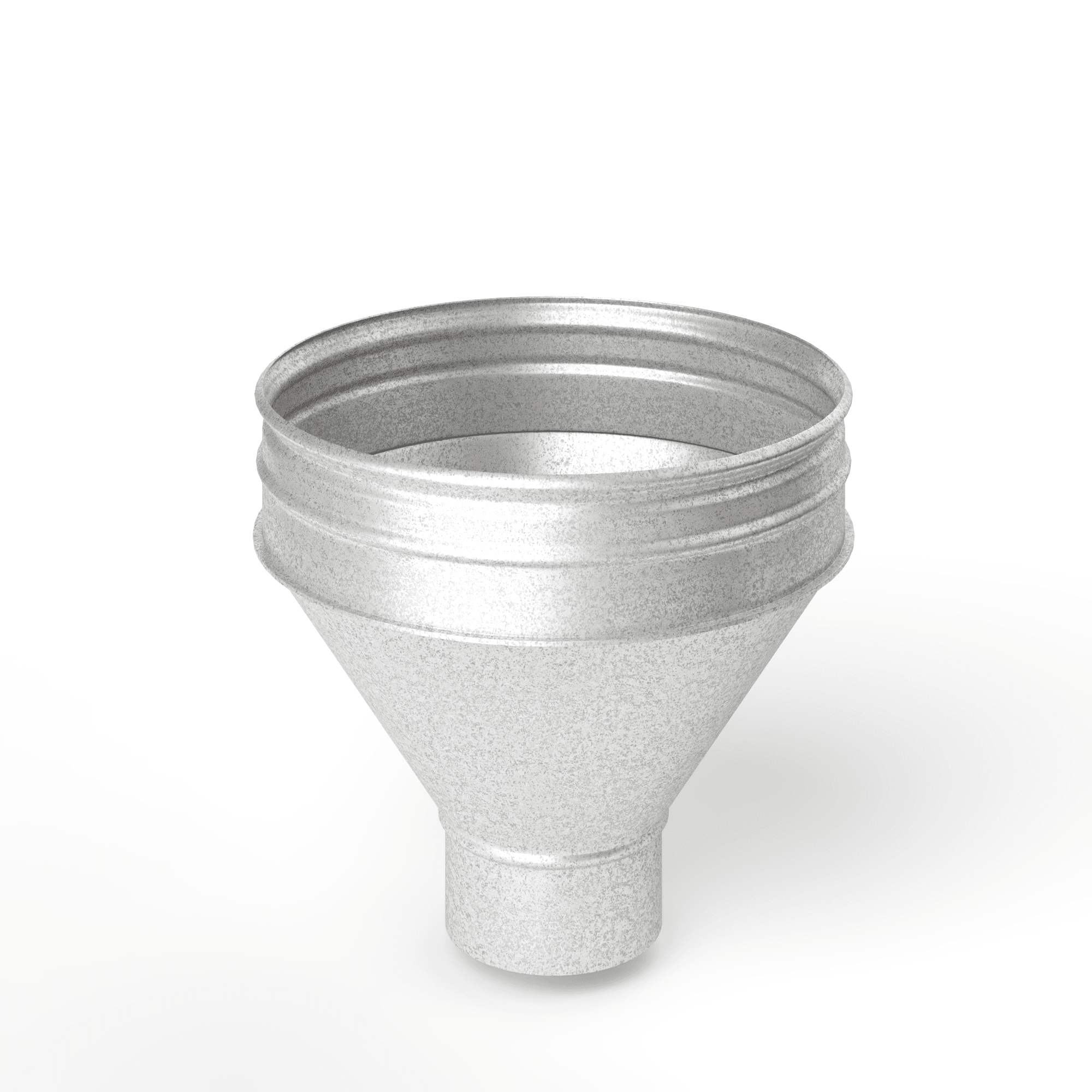 Воронка водосточная водосборная оцинкованная ф216х350мм