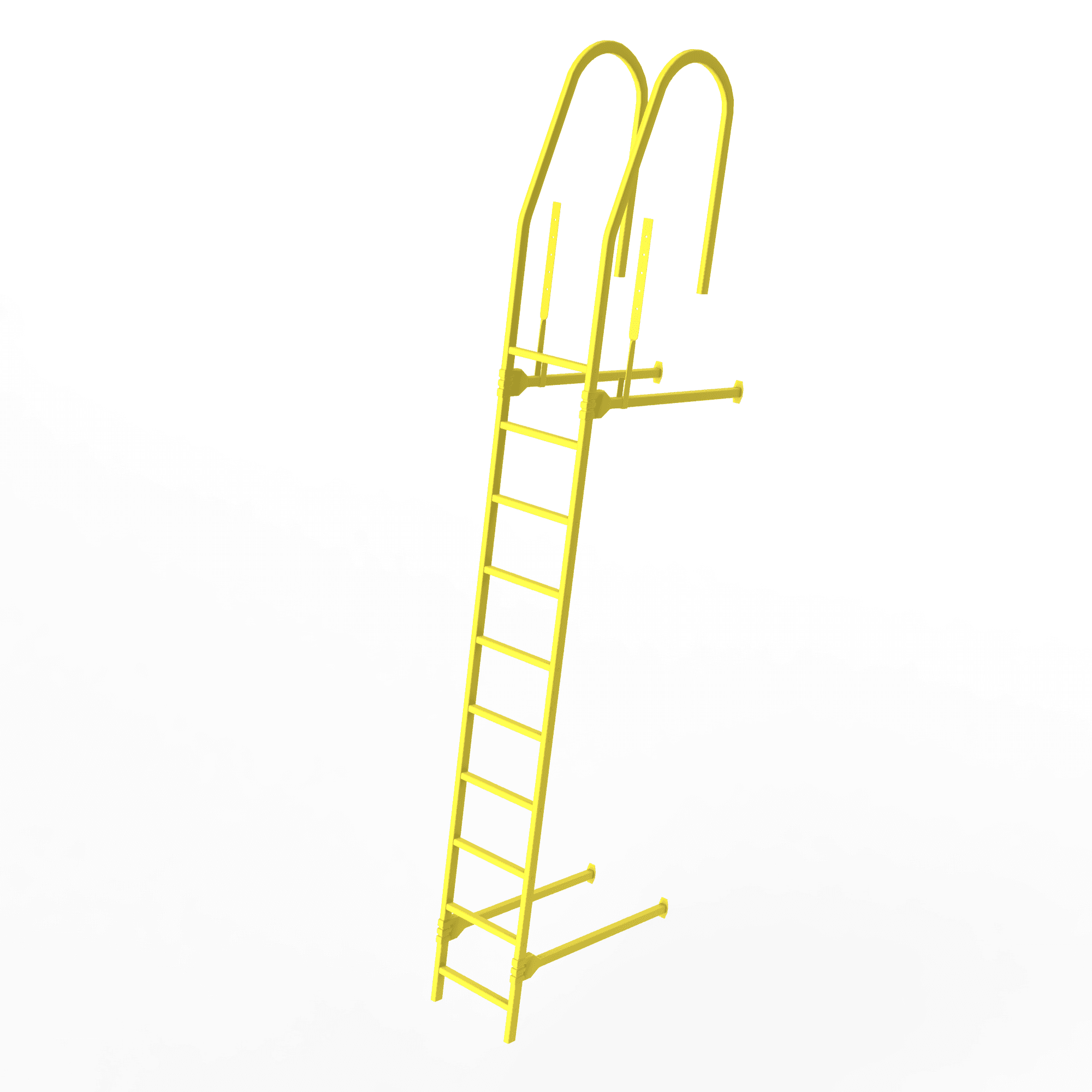 Лестница фасадная 3000мм холоднокатанная сталь с порошковым покрытием RAL 1018