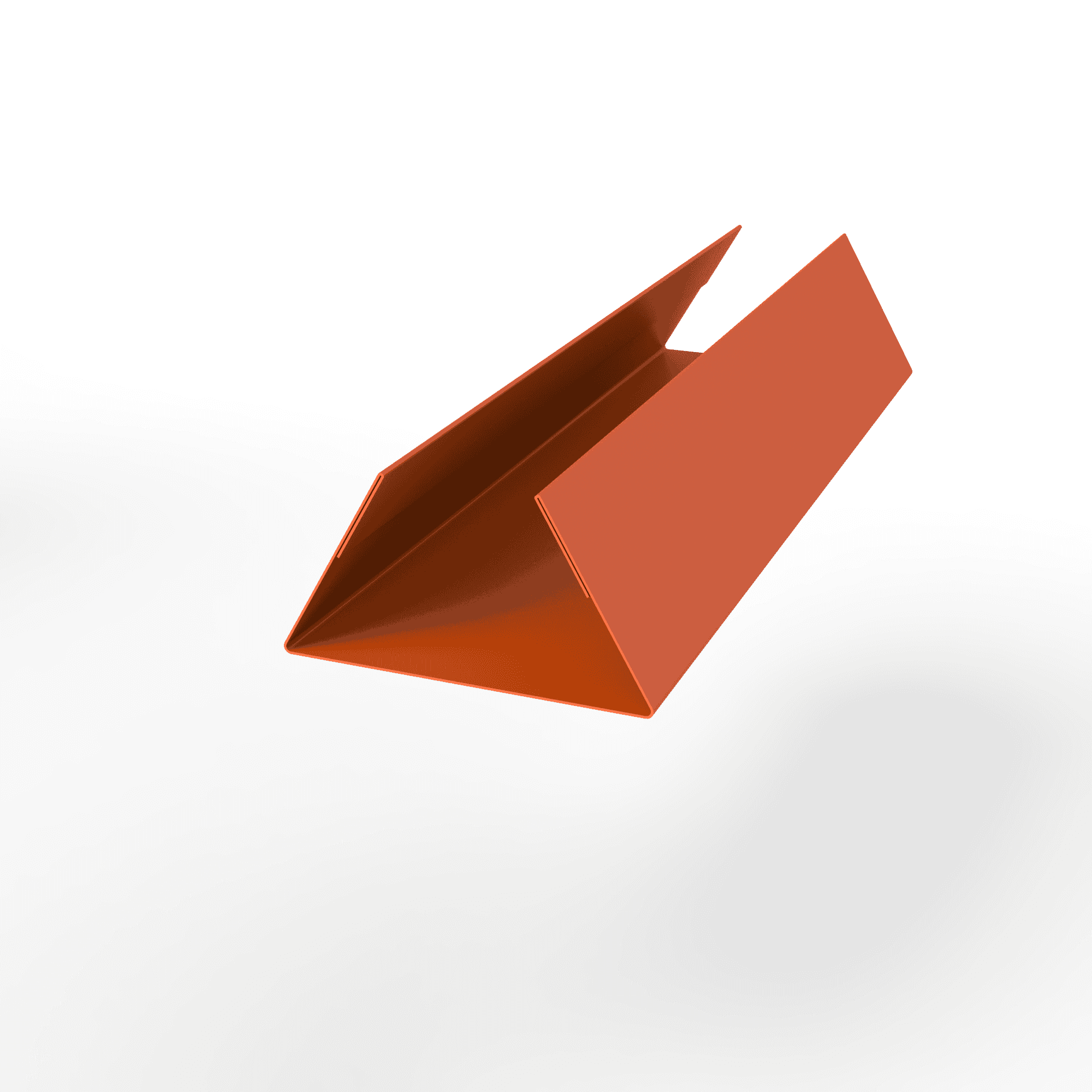 Планка стыковочная составная нижняя для фальцевой кровли оцинкованная с порошковым покрытием 0,45мм ширина более 625 мм RAL 2004