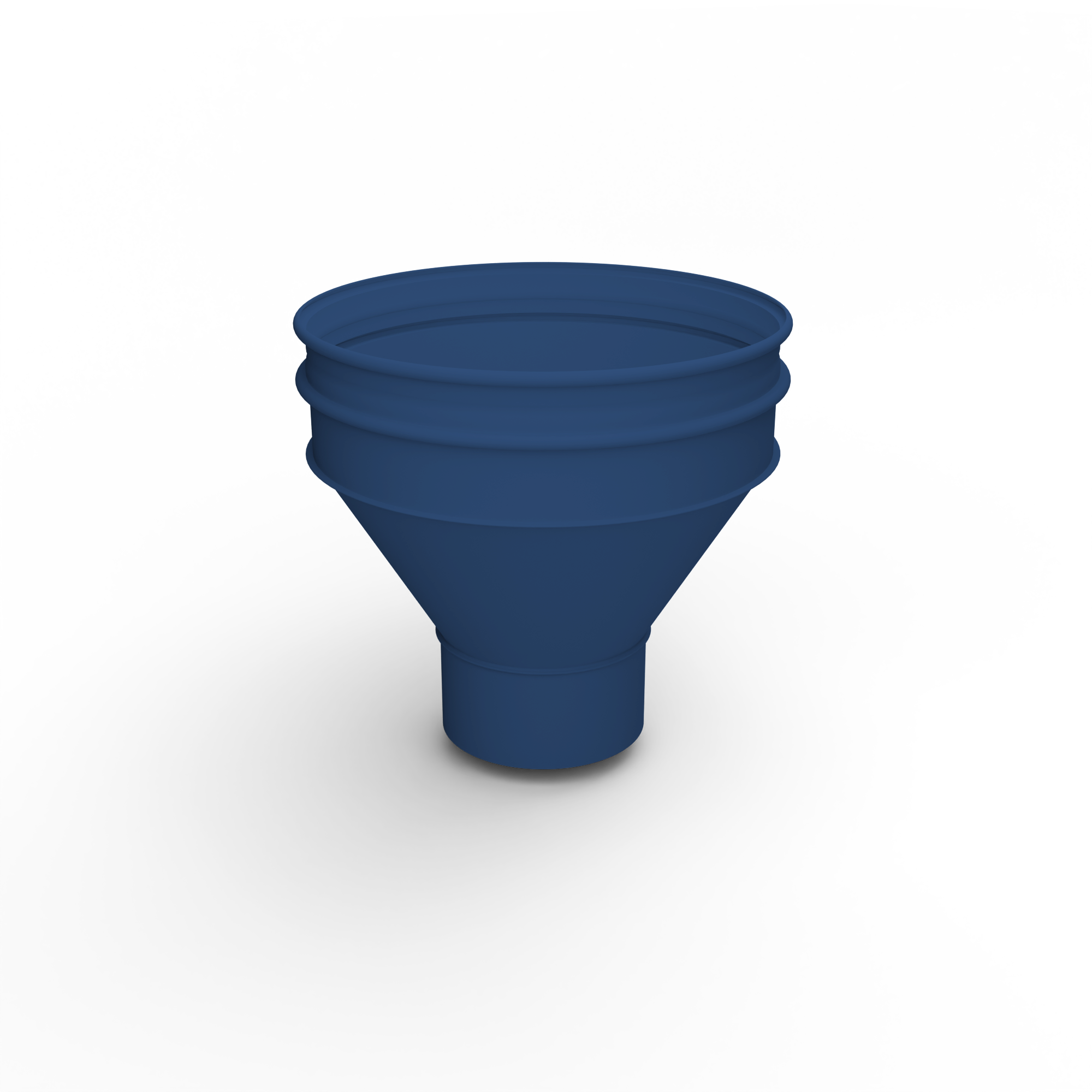 Воронка водосточная ф120х350мм (RAL 5026) водосборная, c порошковым покрытием