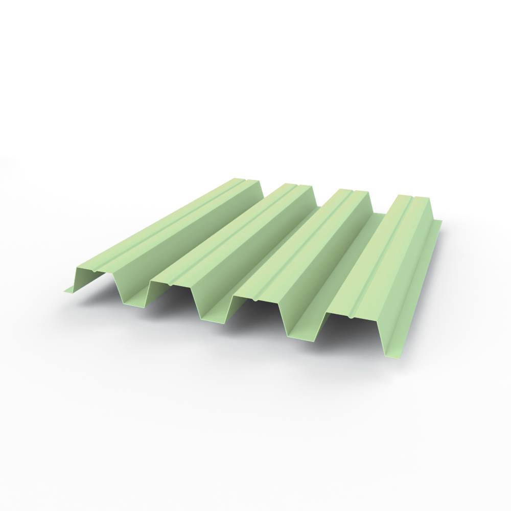 Профнастил Н57 оцинкованный 0,65х801мм (RAL 6019) с полимерным покрытием (полиэстер)