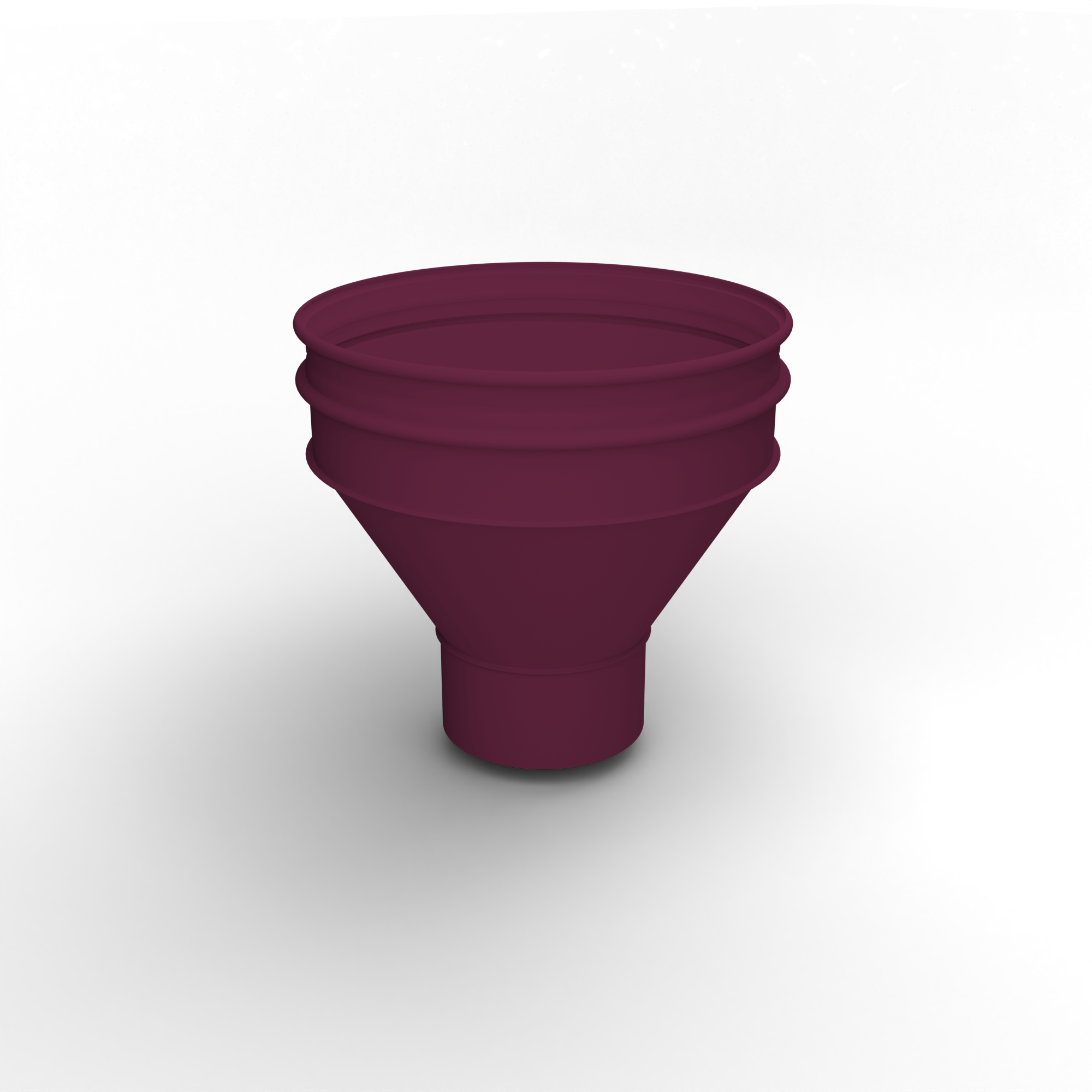 Воронка водосточная ф220х350мм (RAL 4004) водосборная, c порошковым покрытием