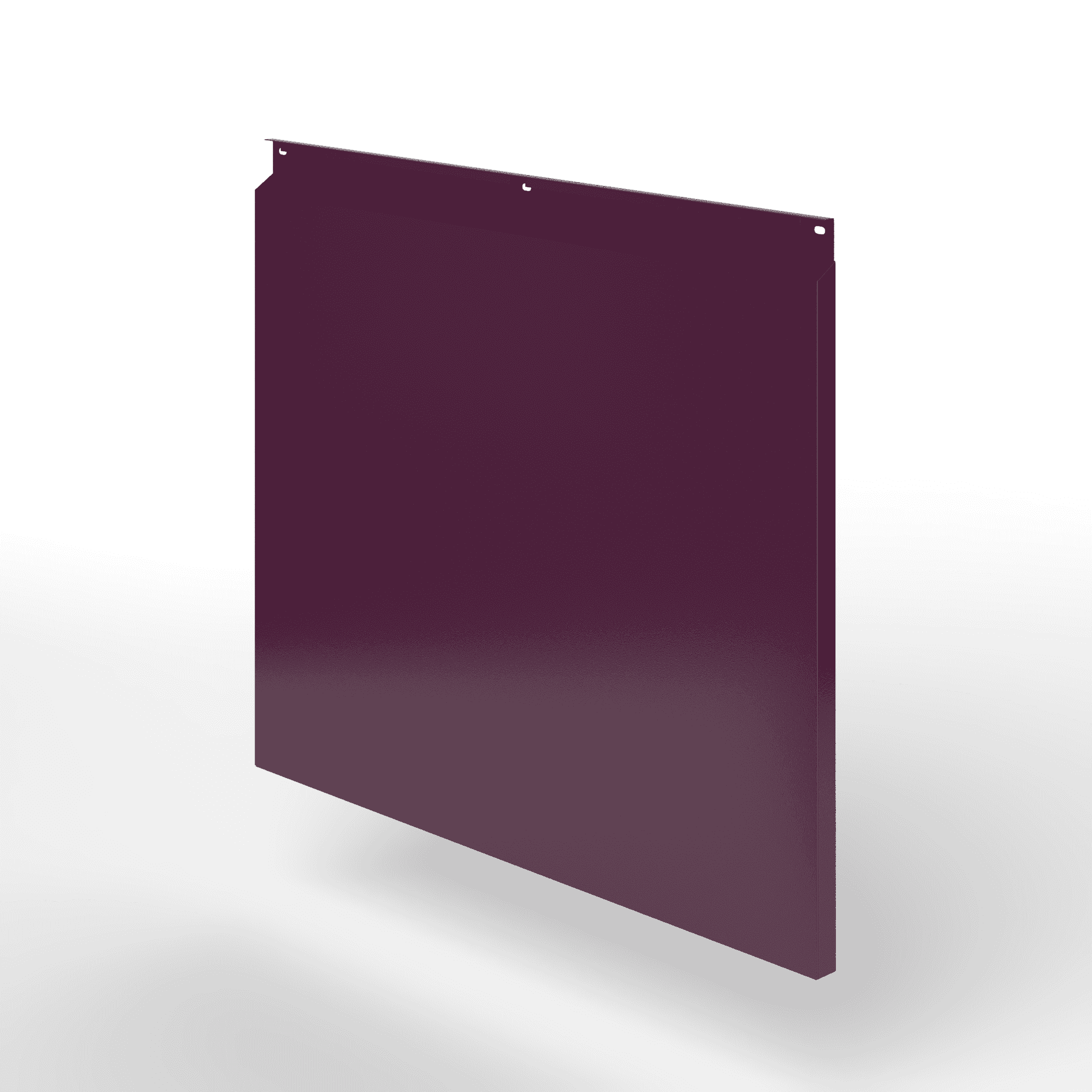 Фасадная металлокассета закрытого типа оцинкованная с порошковым покрытием 0,7x430х915мм RAL 4007 Пурпурно-фиолетовый