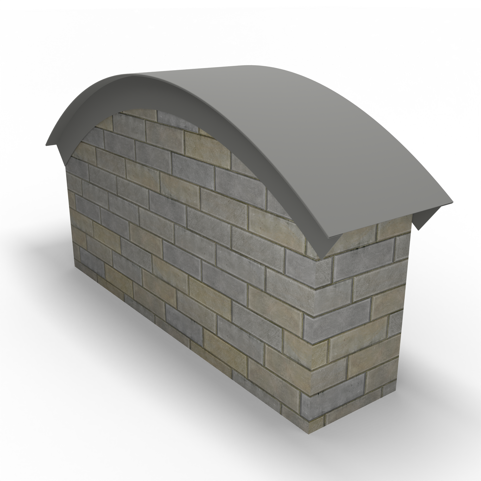 Парапет радиусный 0,5 мм (RAL 9007) полиэстер