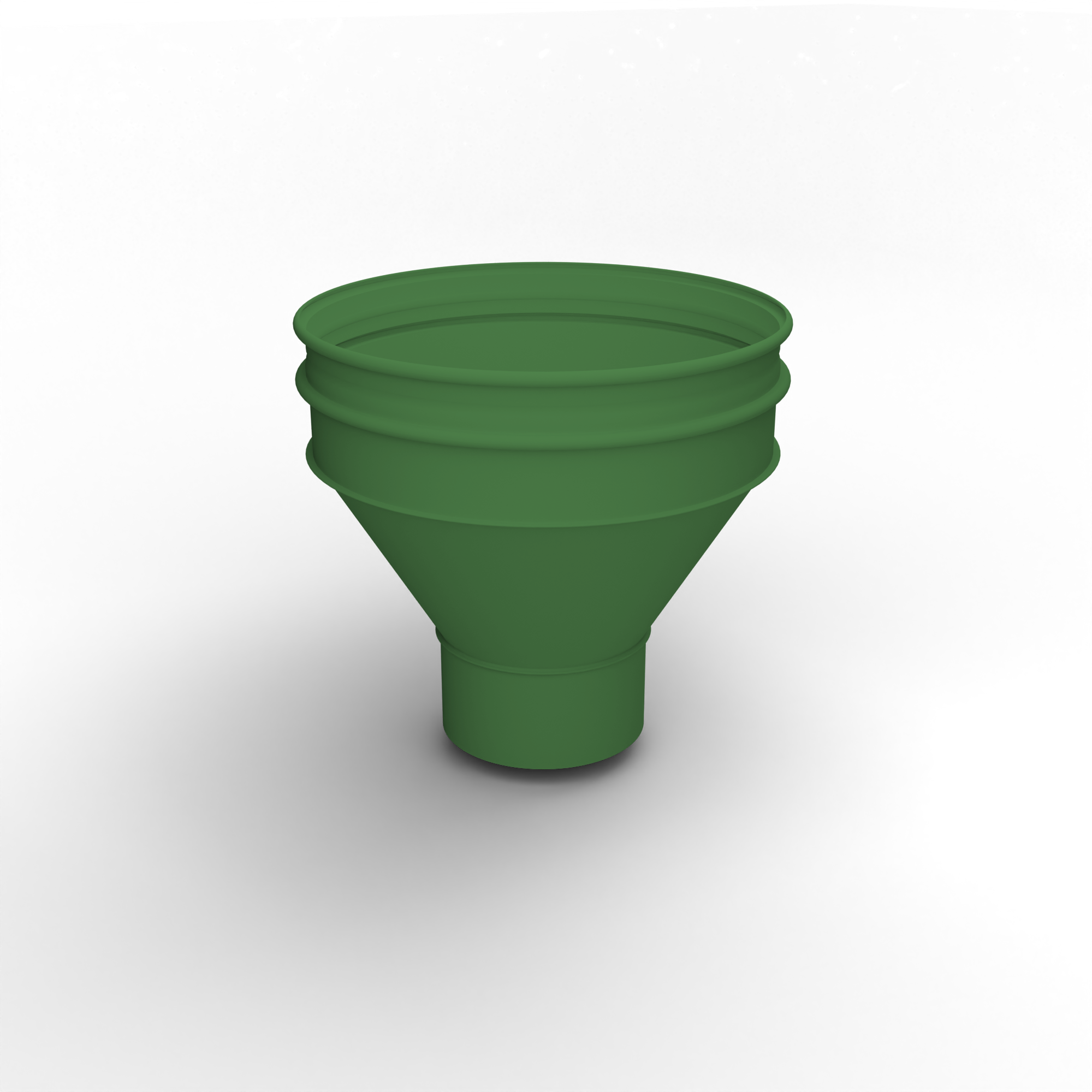 Воронка водосточная ф150х350мм (RAL 6017) водосборная, c порошковым покрытием