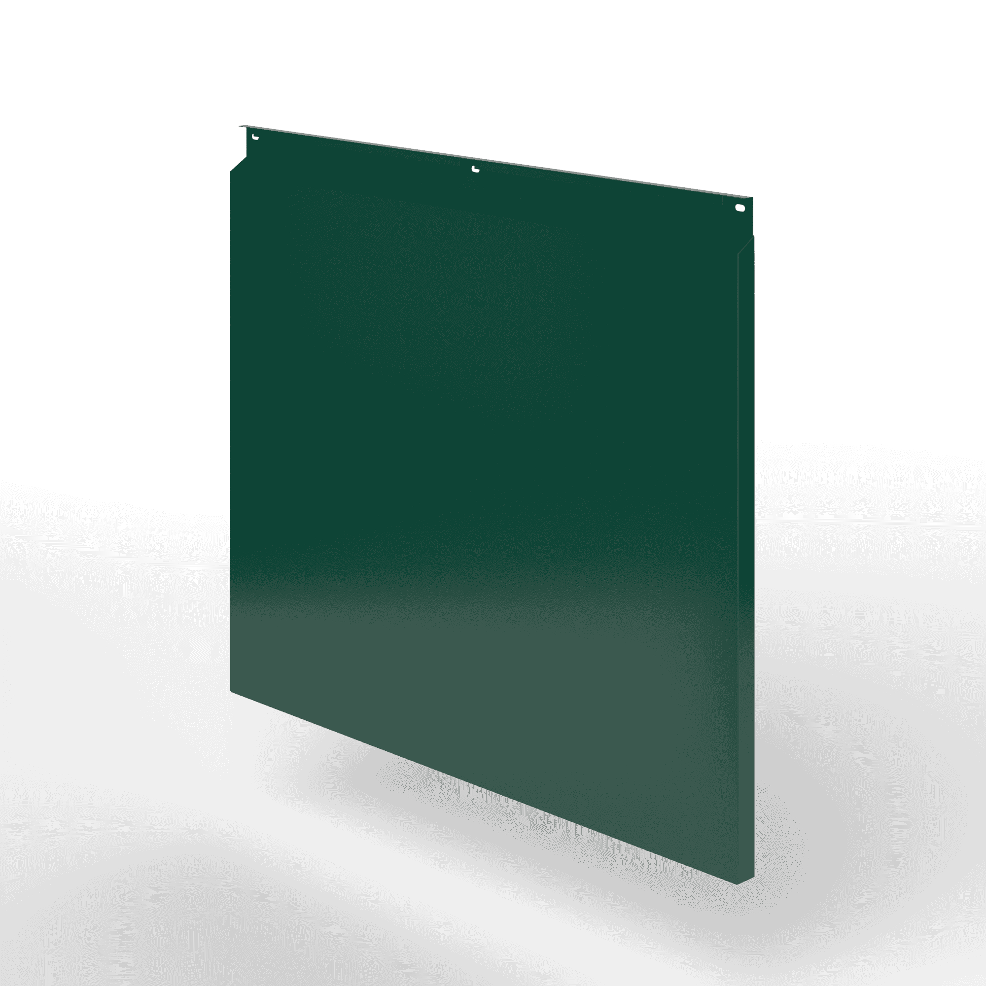 Фасадная металлокассета закрытого типа оцинкованная с порошковым покрытием 0,7x920х420мм RAL 6005 Зелёный мох