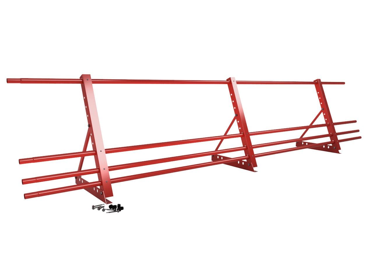 Ограждение кровельное оцинкованная сталь с порошковым покрытием 3000мм универсальный 600-25-1-1,5-3 оцинкованная сталь с порошковым покрытием RAL 3011