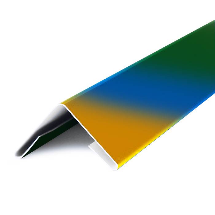 Планка внешнего угла 0,7 мм (все цвета RAL) оцинкованная c полимерным покрытием