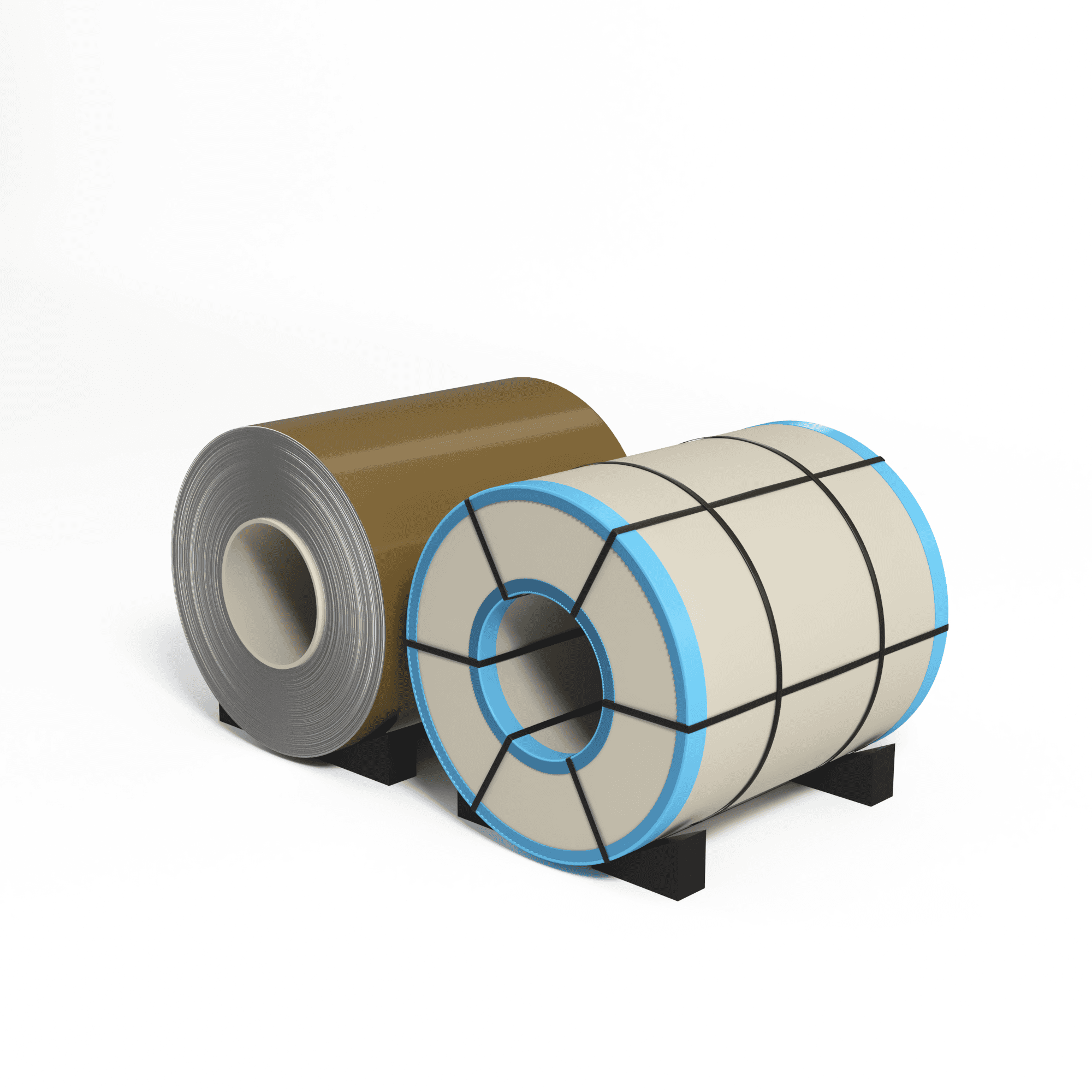 Рулон оцинкованный 0,8х1250мм (RAL 8000) с полимерным покрытием (полиэстер)