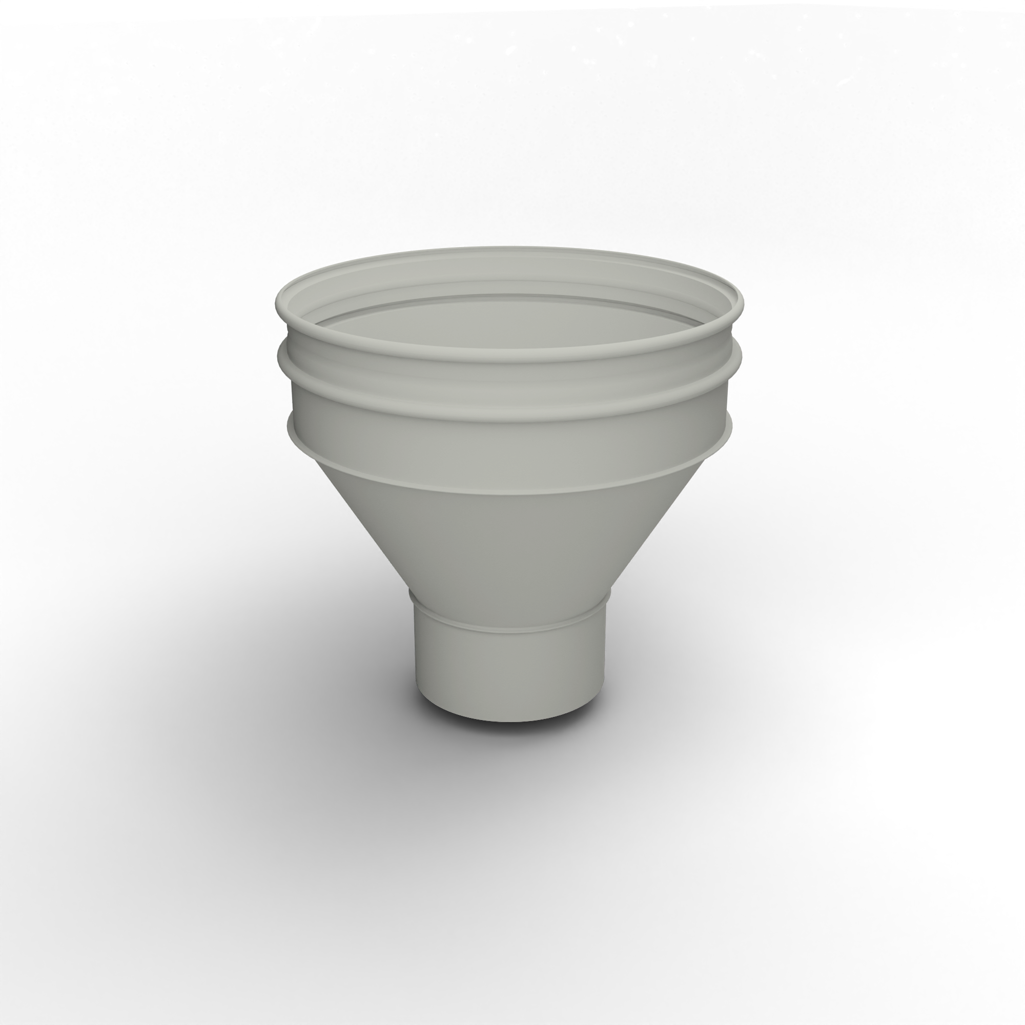 Воронка водосточная ф110х350мм (RAL 9002) водосборная, c порошковым покрытием