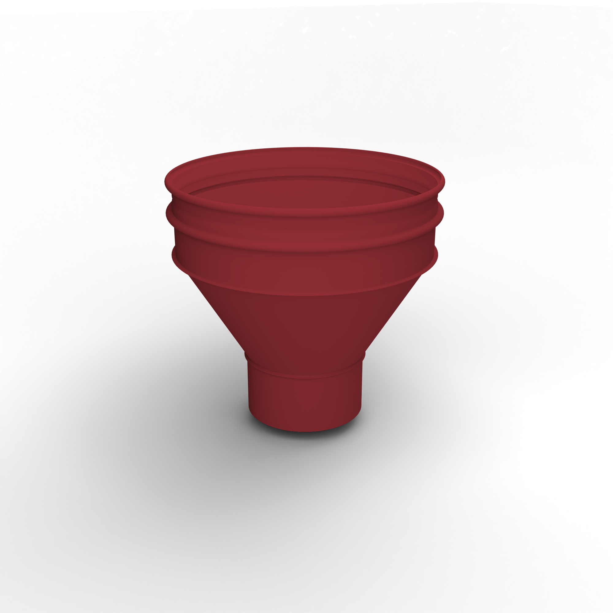 Воронка водосточная ф180х350мм (RAL 3001) водосборная, c порошковым покрытием