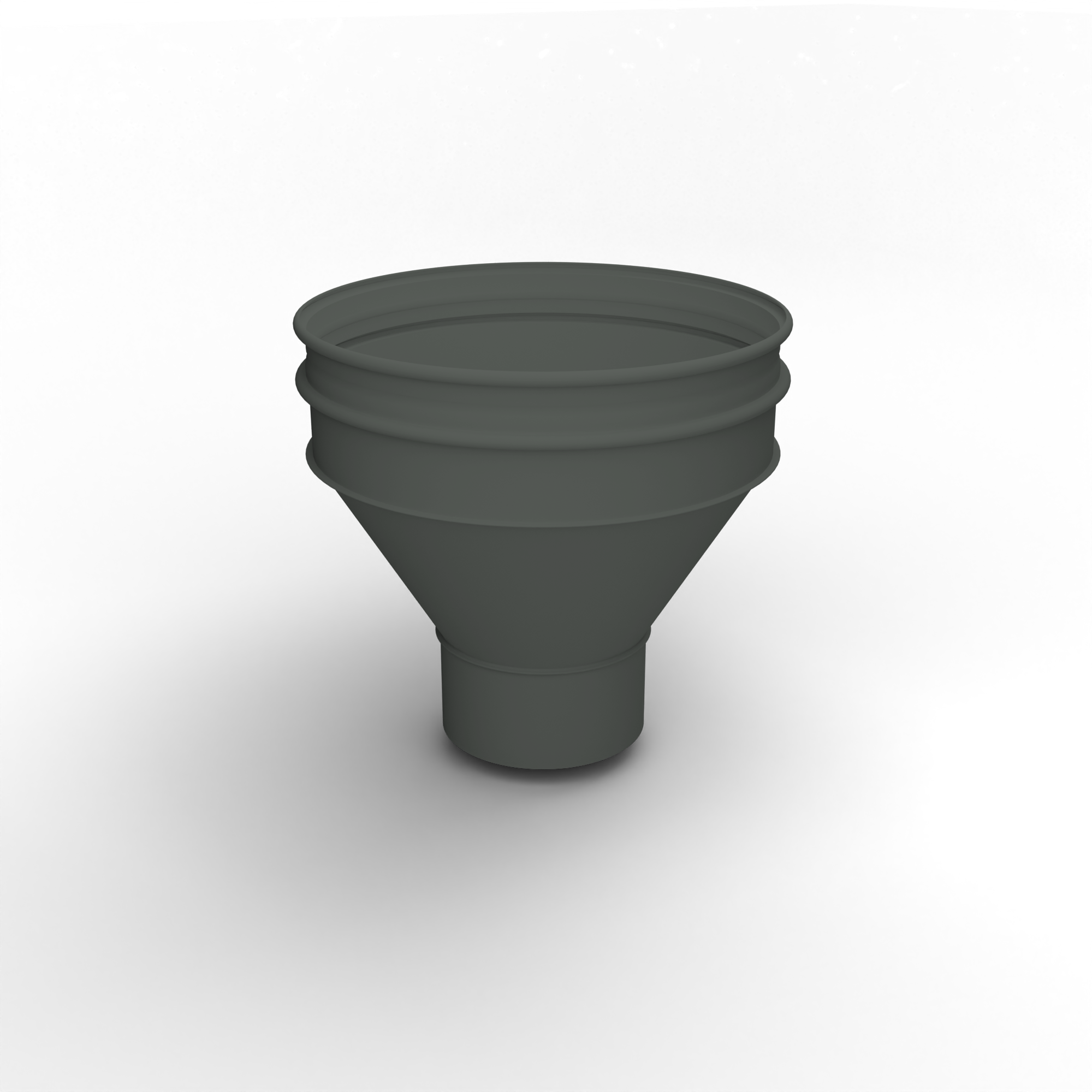 Воронка водосточная ф210х350мм (RAL 7010) водосборная, c порошковым покрытием