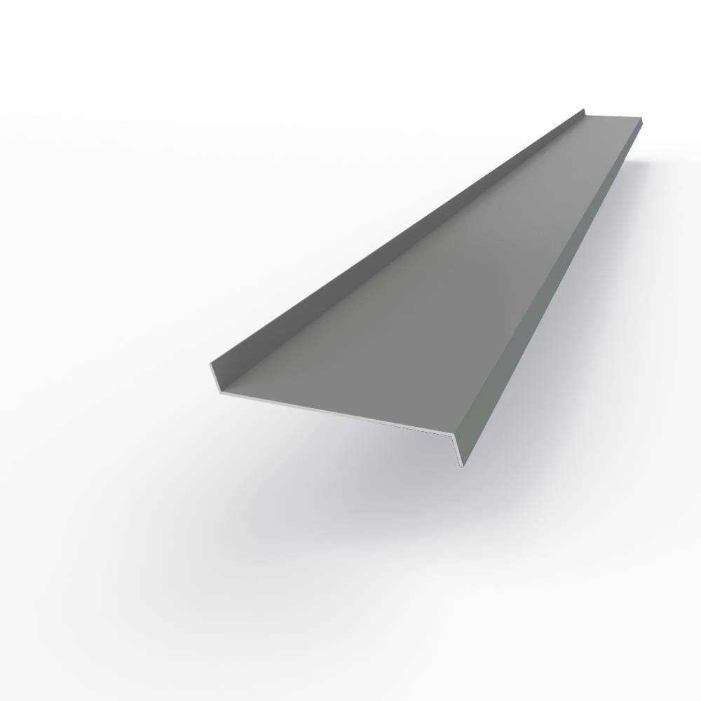 Отлив 0,55 мм RAL 7037 оконный оцинкованный c порошковым покрытием