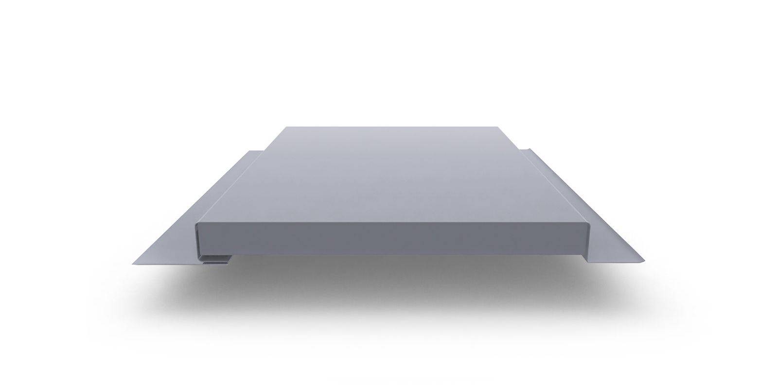 Линеарная панель оцинкованная с полимерным покрытием Т-Г-24хС/20 0,7х245мм RAL 9006