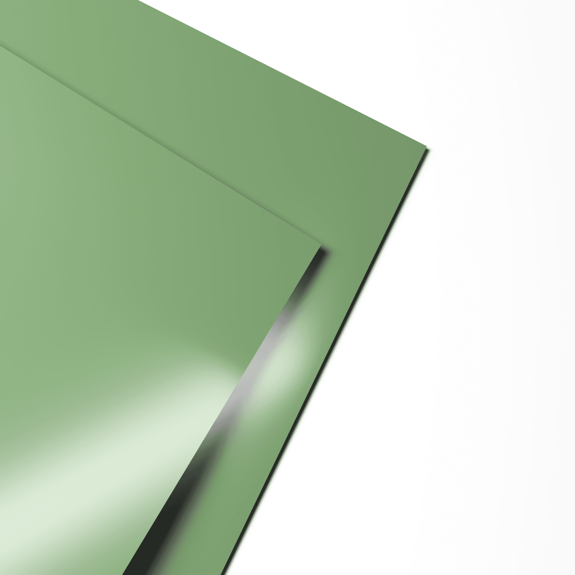 Лист оцинкованный 0,4х1250мм (RAL 6021) с полимерным покрытием (полиэстер)