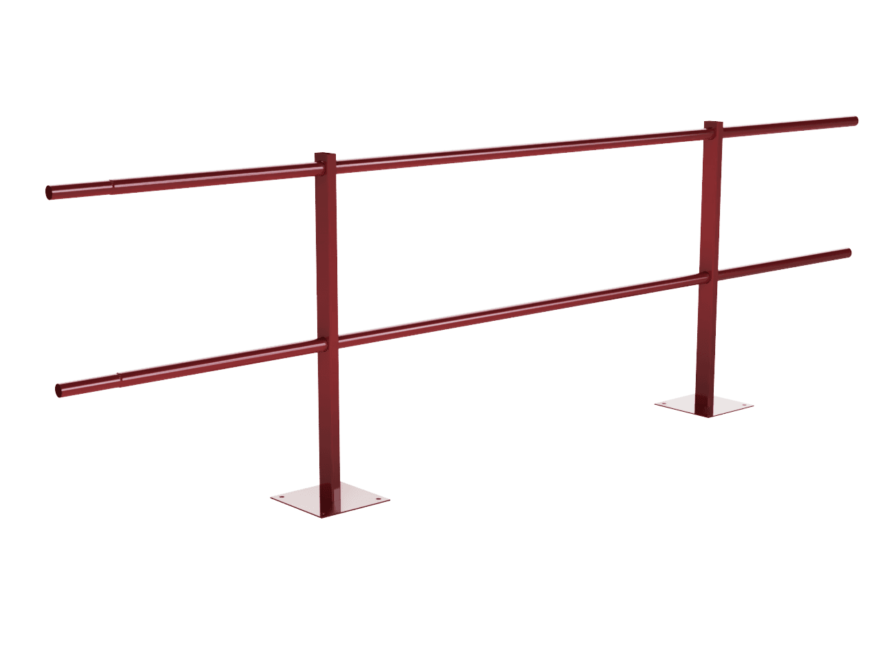 Ограждение кровельное парапетное 600-25-1-1,5-2 холоднокатанная сталь с порошковым покрытием RAL 3003