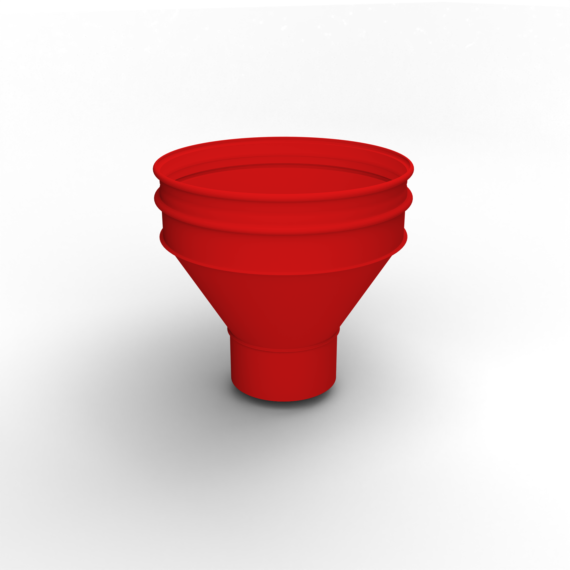 Воронка водосточная ф200х350мм (RAL 3024) водосборная, c порошковым покрытием