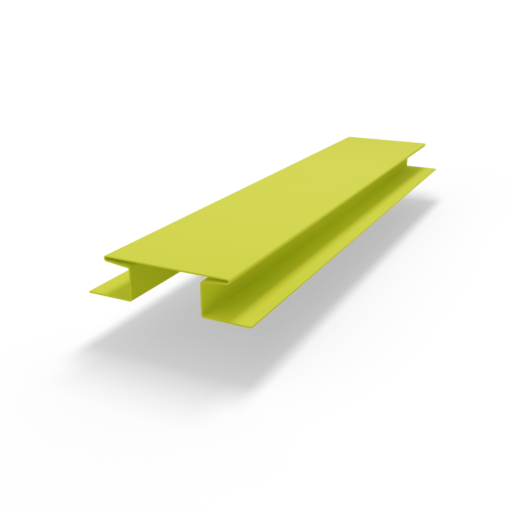 Н-образная планка (RAL 1016) оцинкованный с порошковым покрытием 0,45 мм