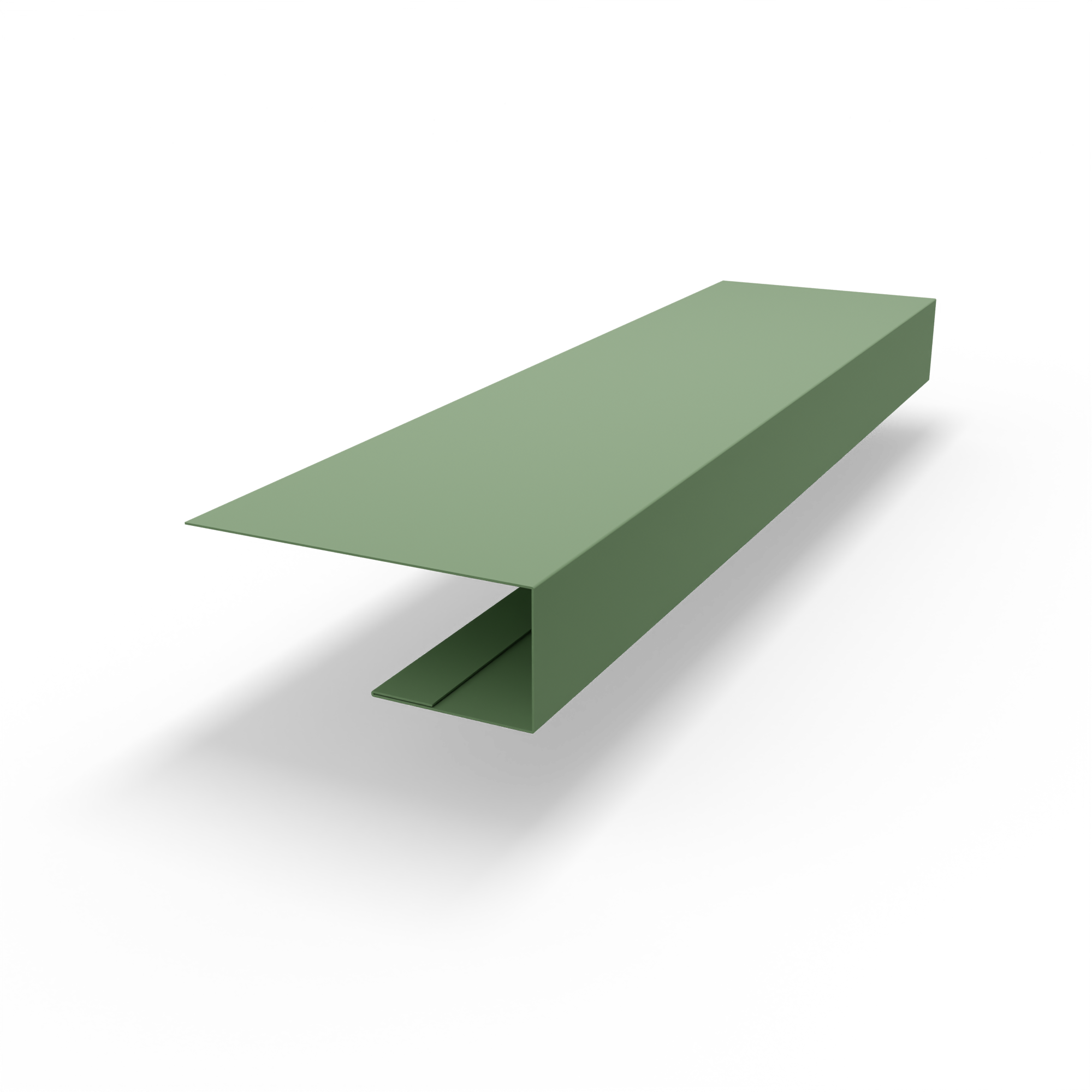 j планка RAL 6021 оцинкованная c порошковым покрытием 0,45мм