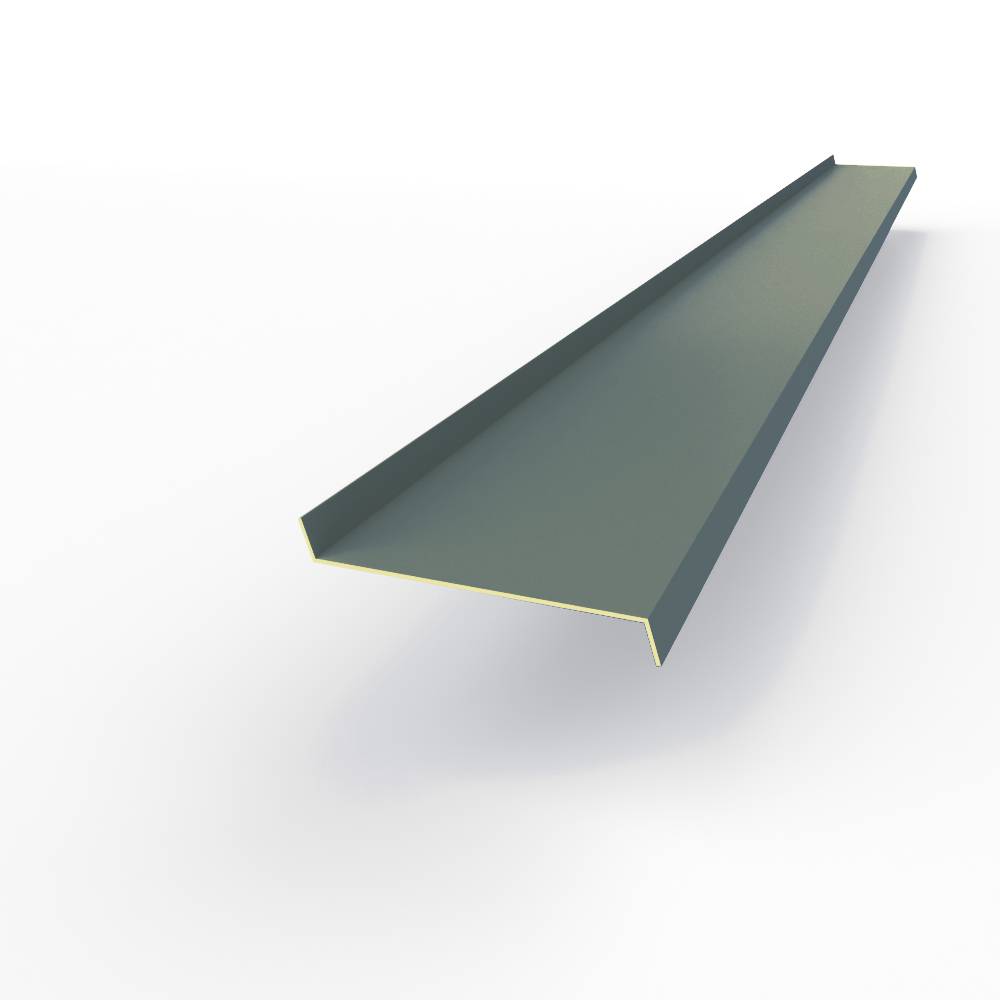 Отлив 0,55 мм RAL 7031 оконный оцинкованный c порошковым покрытием