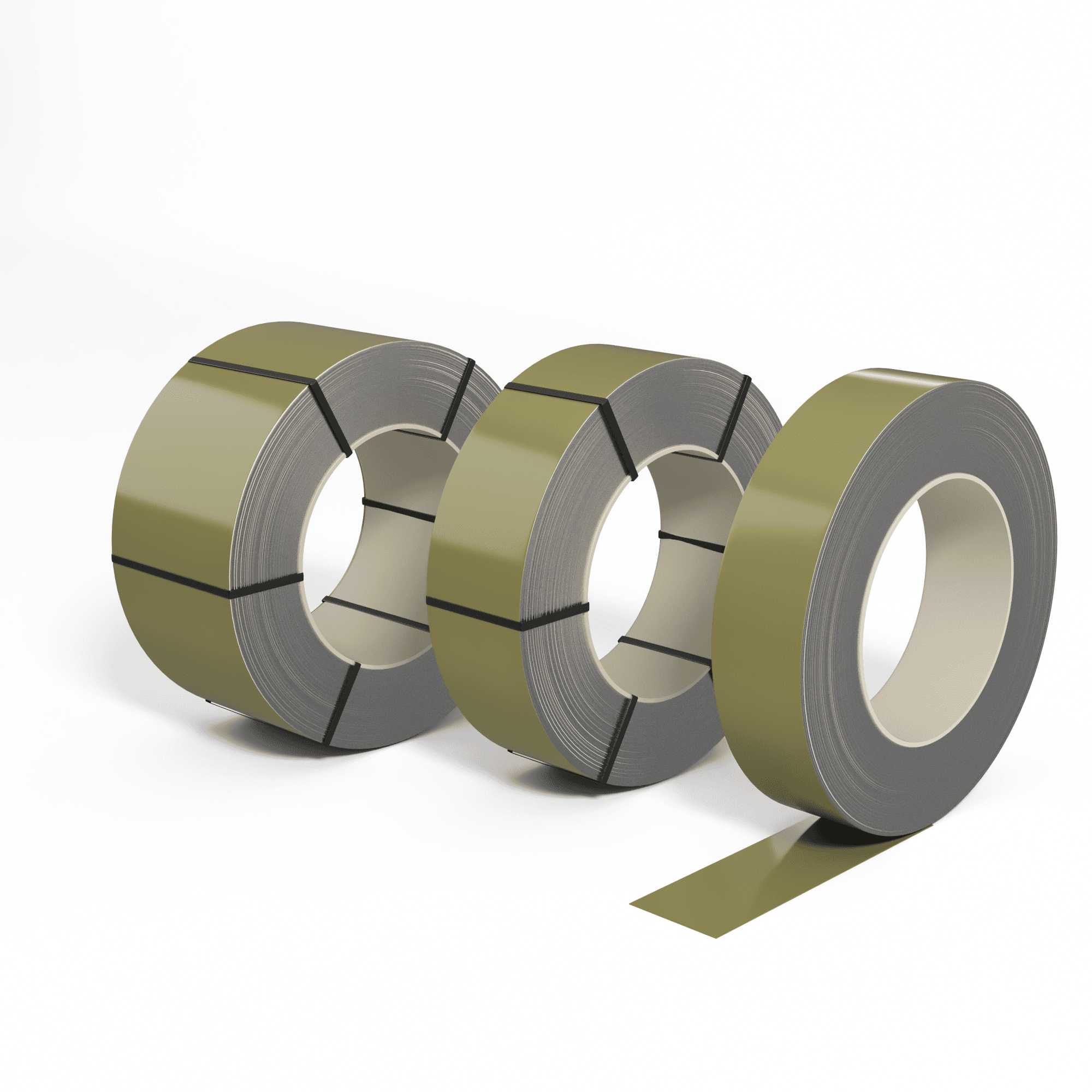 Лента оцинкованная (Штрипс) 1,0 мм (RAL 1020) с полимерным покрытием (полиэстер)