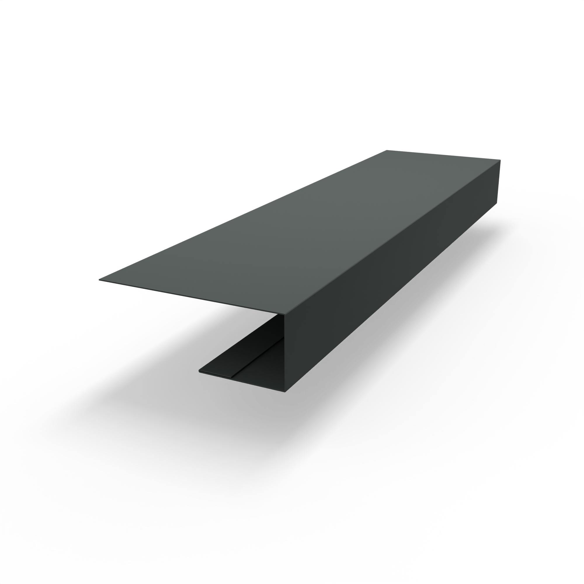 j планка RAL 7043 оцинкованная c порошковым покрытием 0,45мм