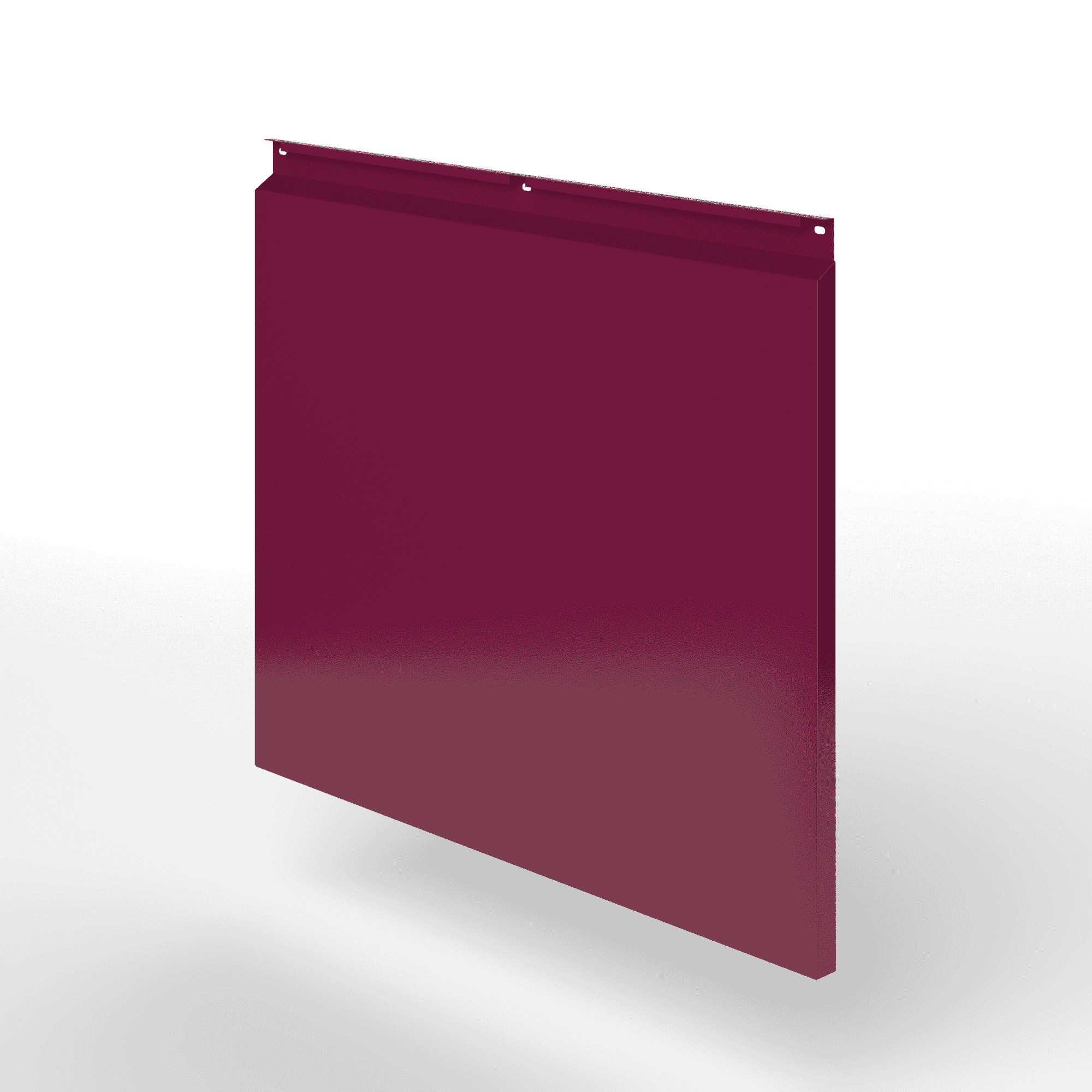 Фасадная металлокассета закрытого типа оцинкованная с порошковым покрытием 0,7x920х420мм RAL 4004 Бордово-фиолетовый
