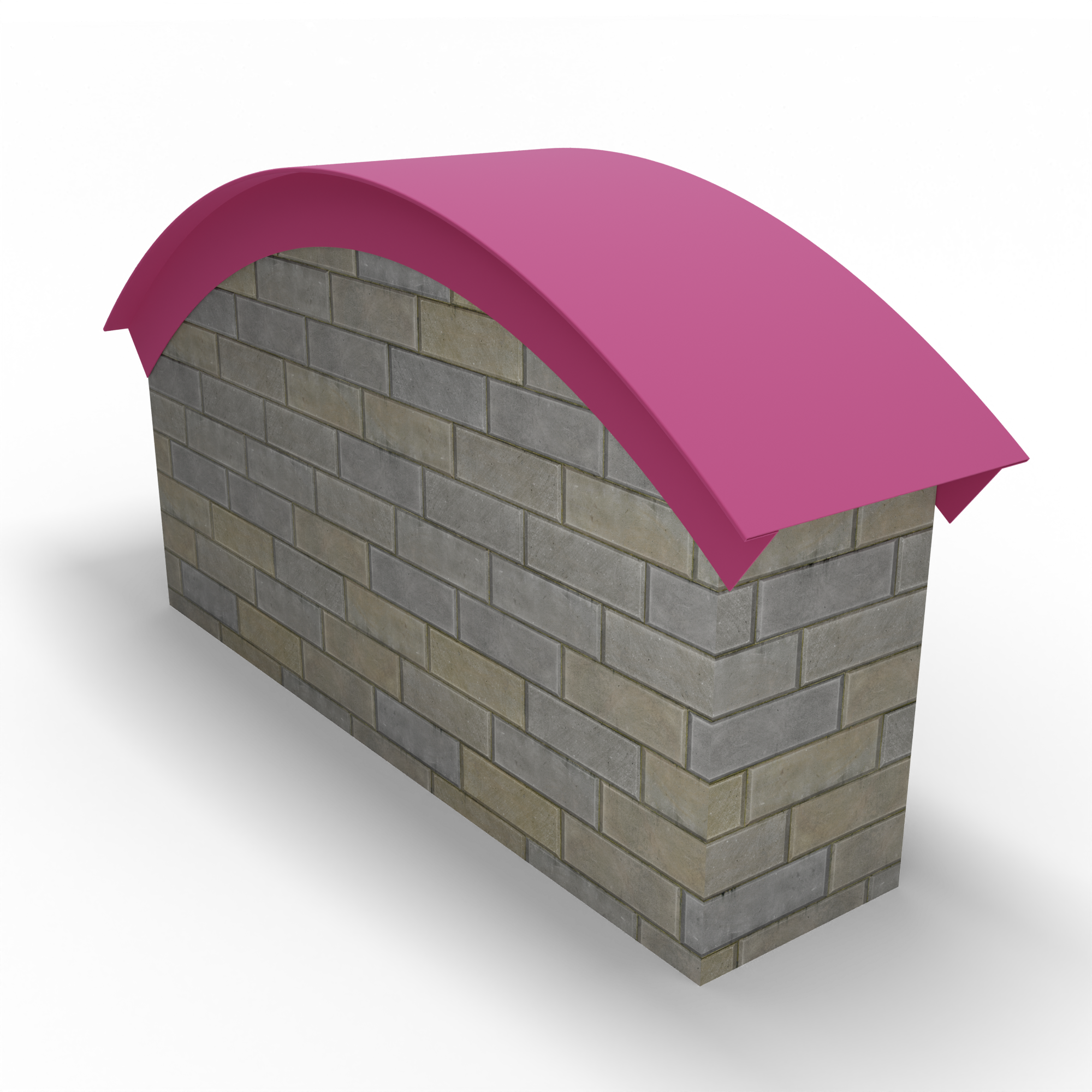 Парапет радиусный 1 мм (RAL 4003) полиэстер