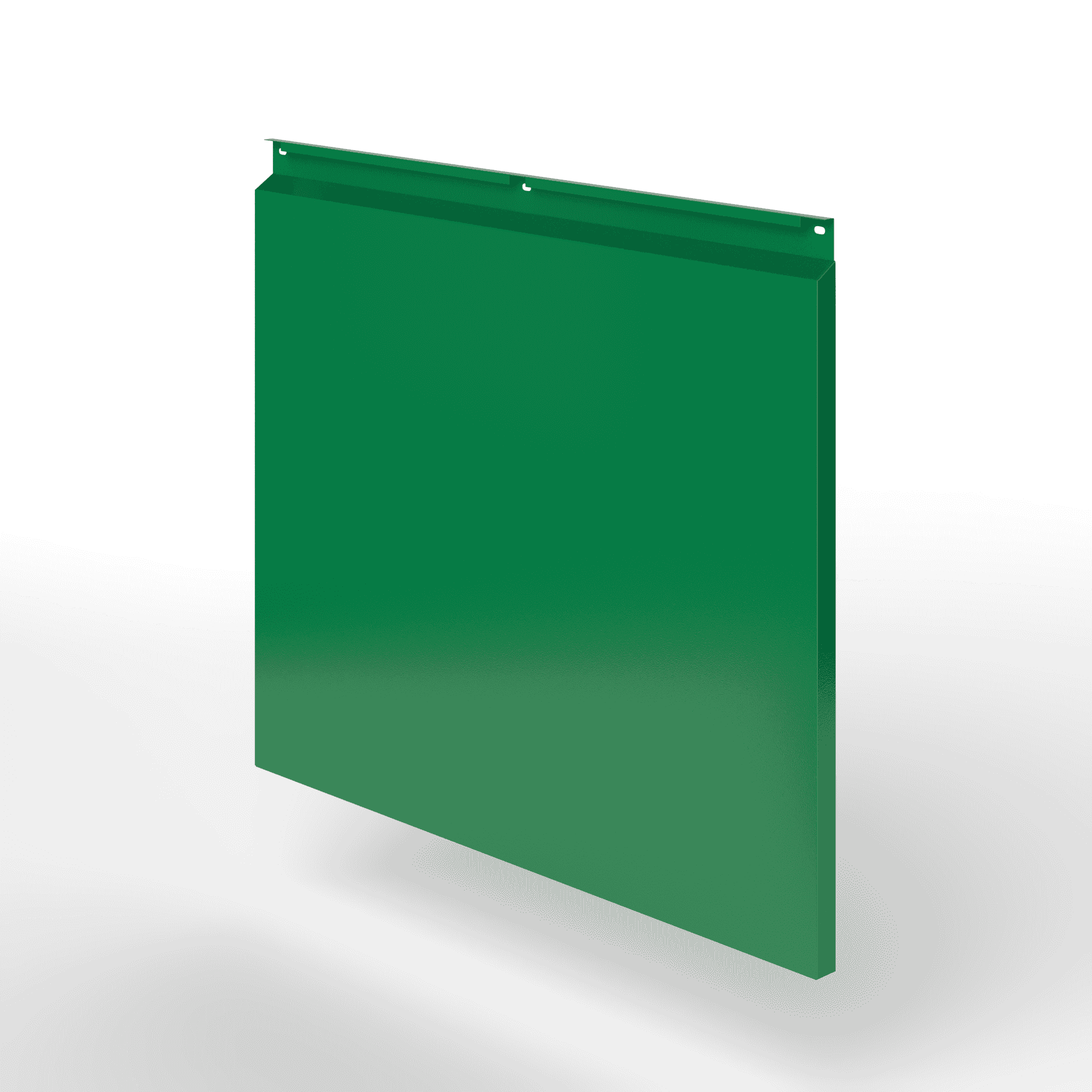 Фасадная металлокассета закрытого типа оцинкованная с порошковым покрытием 0,7x600х600мм RAL 6029 Мятно-зелёный