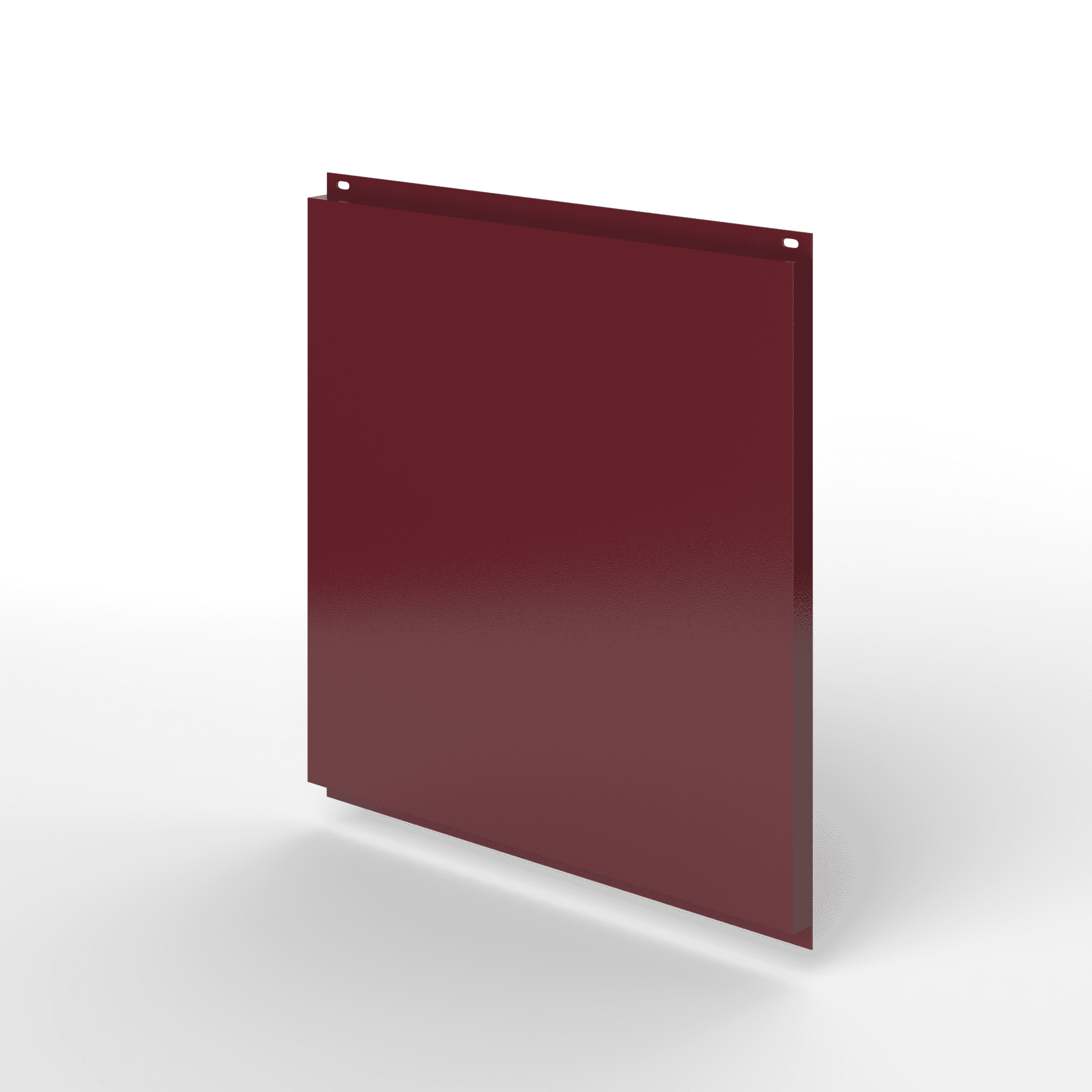 Фасадная металлокассета 1160x1160 (RAL 3005) открытого типа, с порошковым покрытием 0,7 мм