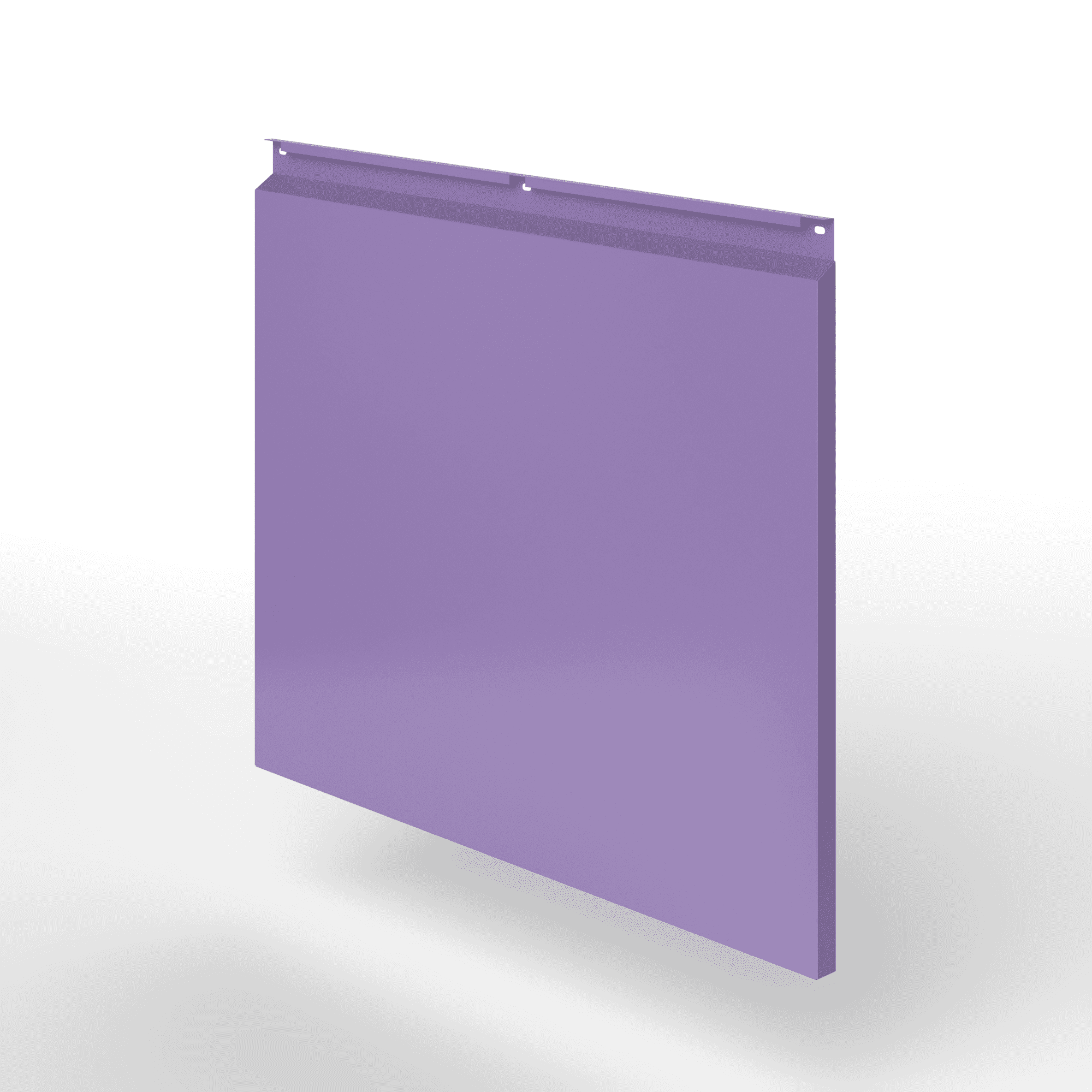 Фасадная металлокассета закрытого типа оцинкованная с порошковым покрытием 0,7x430х420мм RAL 4011 Перламутрово-фиолетовый